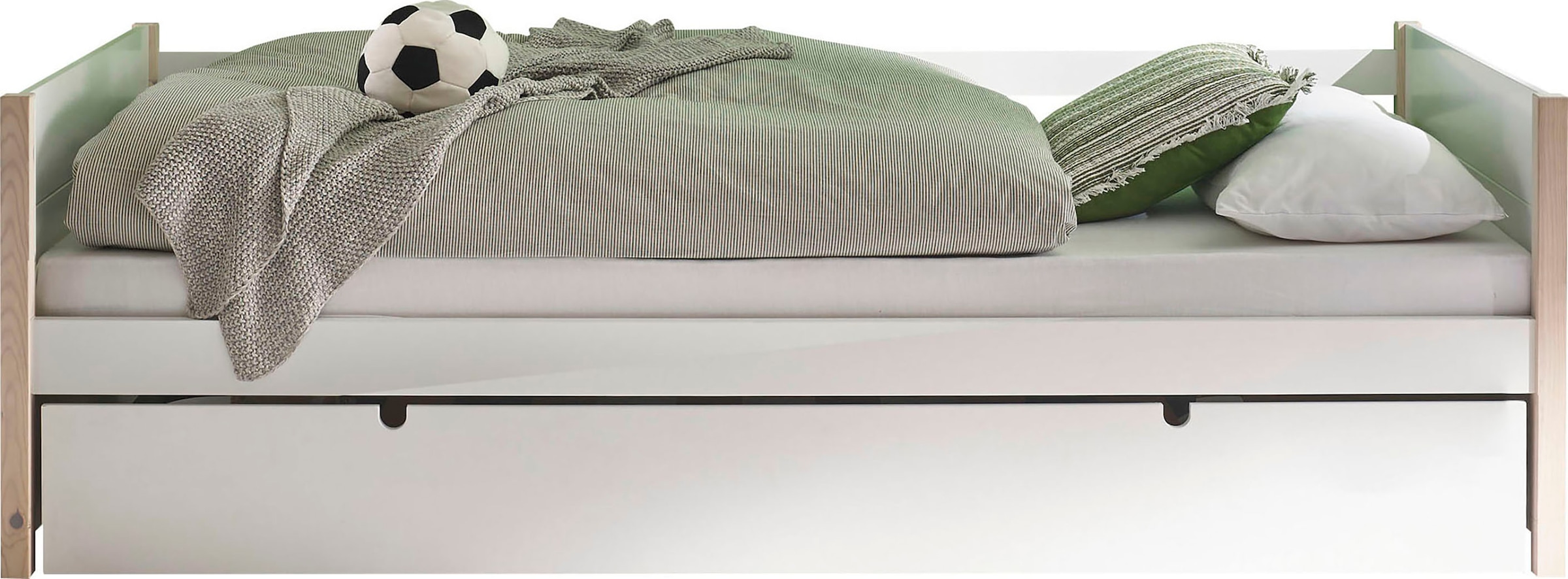 Begabino Bettgestell »Tilde Bett, Kinderbett mit 2. Bett«, als Schubkasten verstaubar und höhenverstellbar