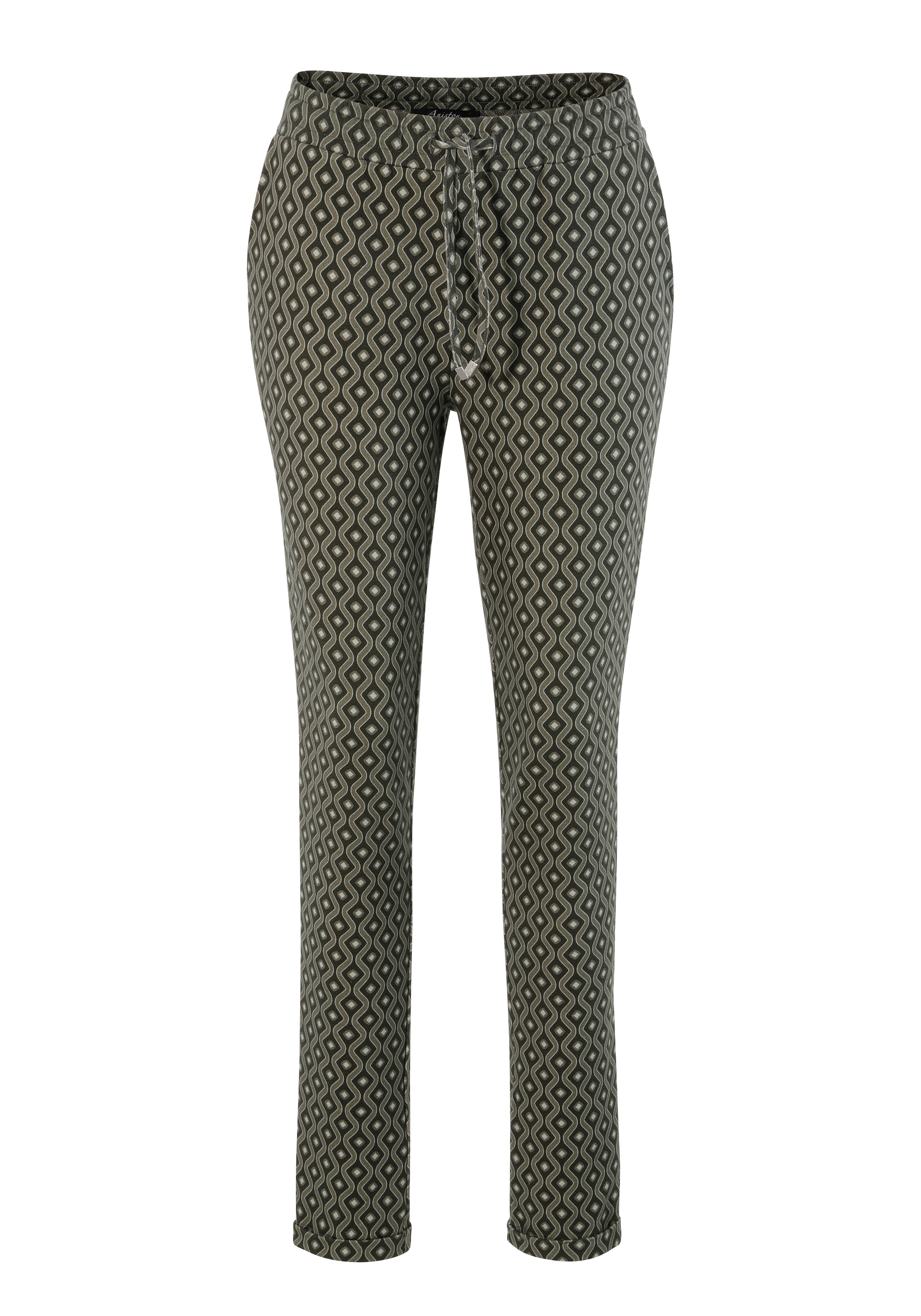 Aniston CASUAL Schlupfhose, mit interessantem, grafischen Muster