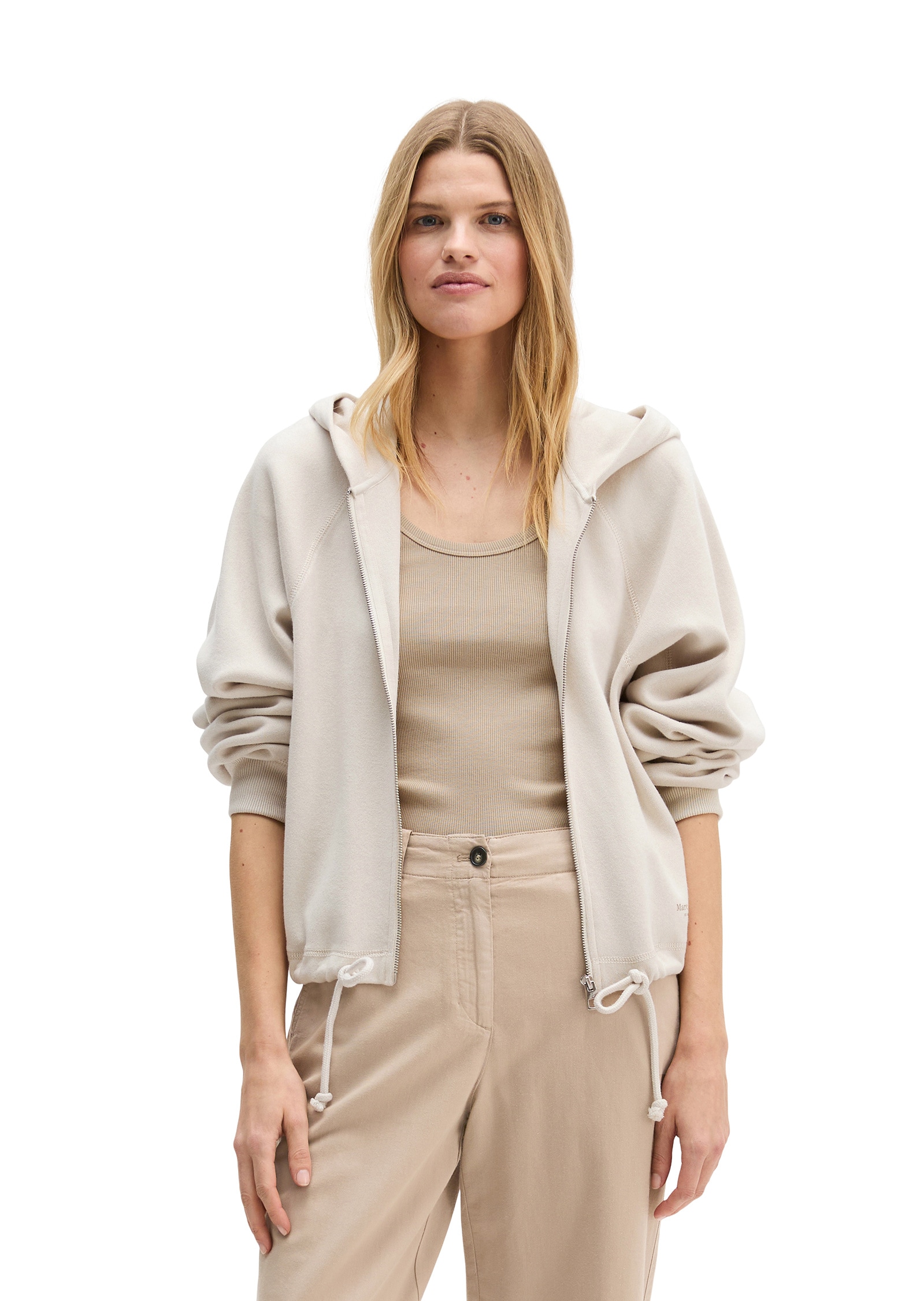 Marc OPolo Sweatjacke "aus reiner Bio-Baumwolle" günstig online kaufen