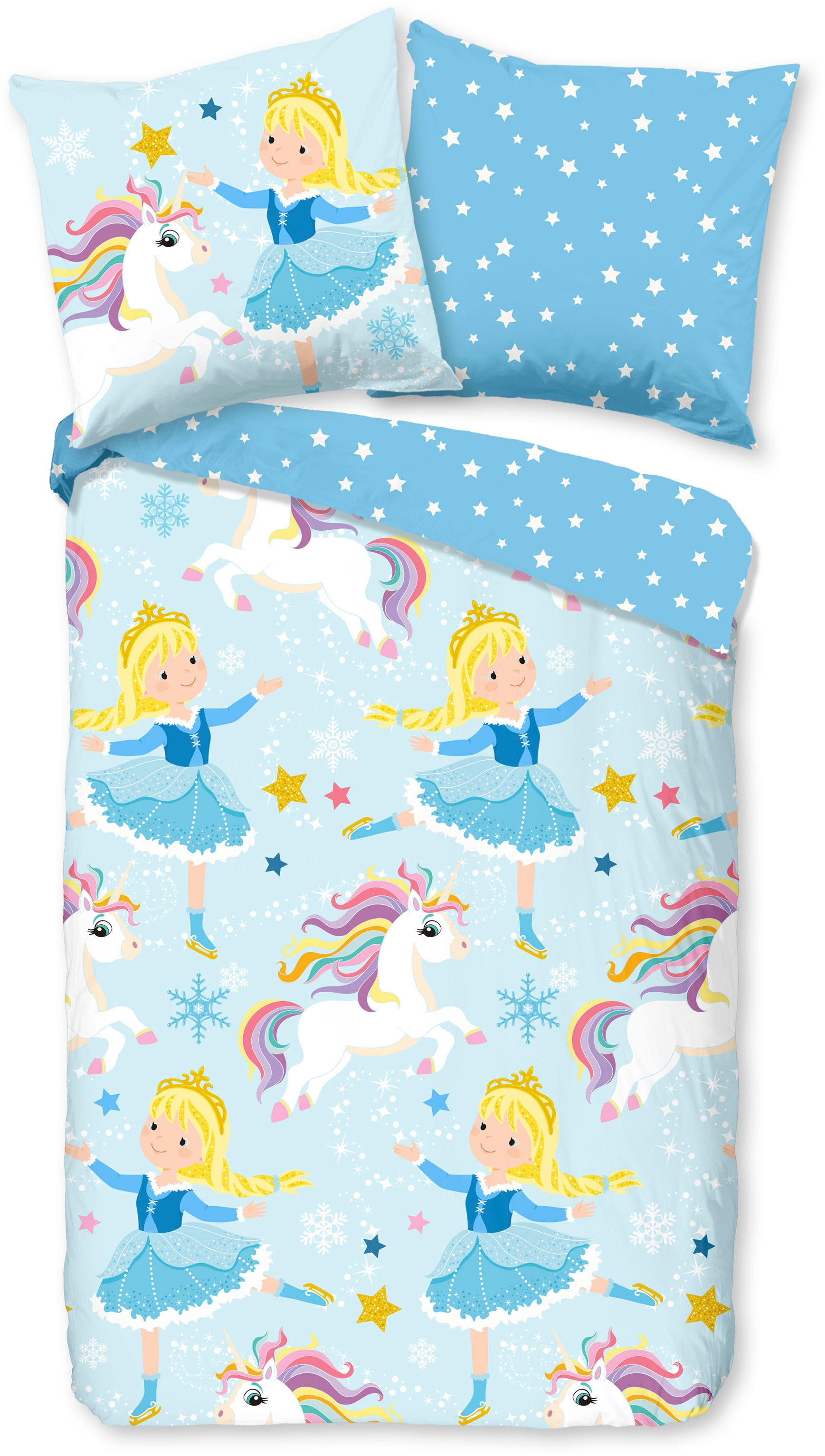 good morning Kinderbettwäsche "Iceprincess" 2 Stk. Biber, 135x200, Warm, We günstig online kaufen