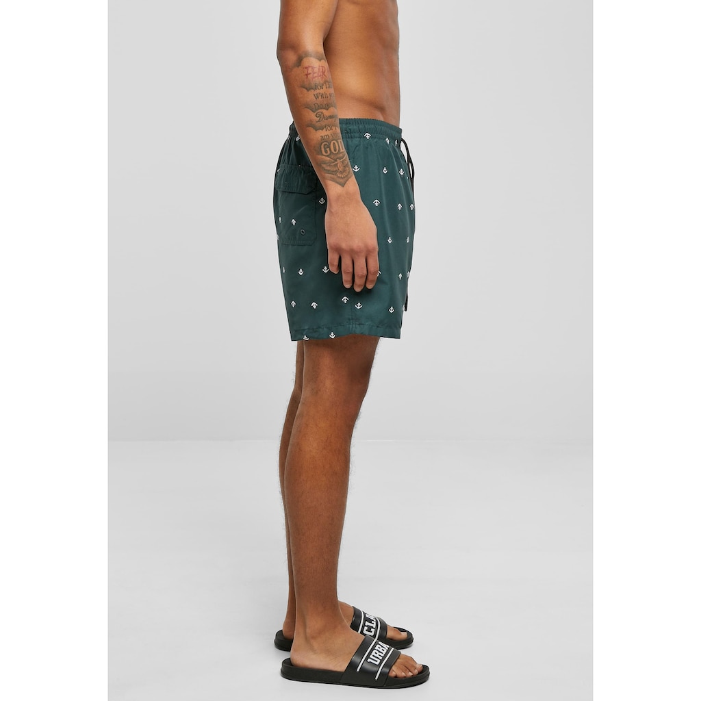 URBAN CLASSICS Badeshorts »Urban Classics Herren Embroidery Swim Shorts«