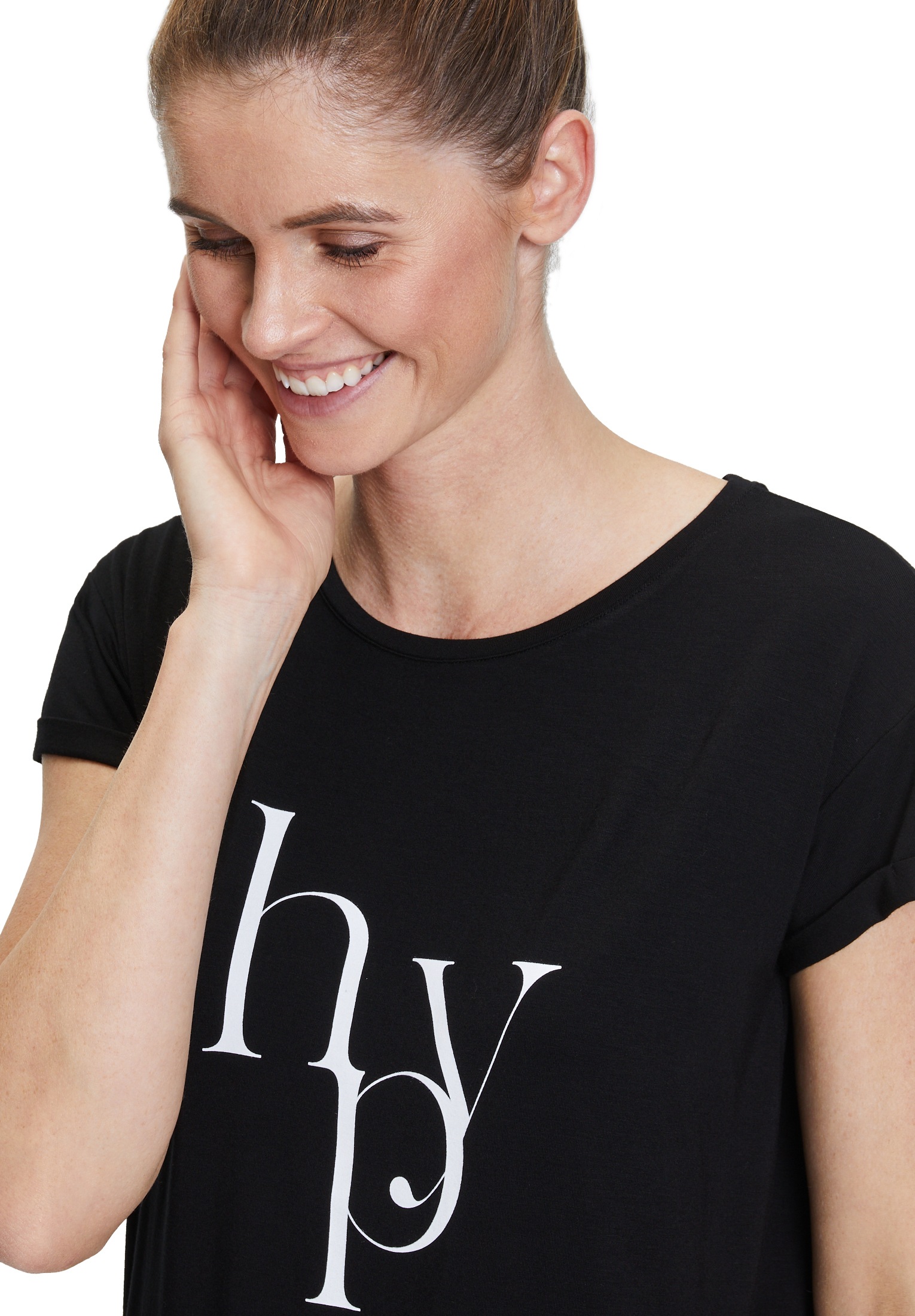 Betty Barclay Kurzarmshirt »Betty Barclay Damen Rundhals-Shirt mit Raffung«, (1 tlg.), Druck