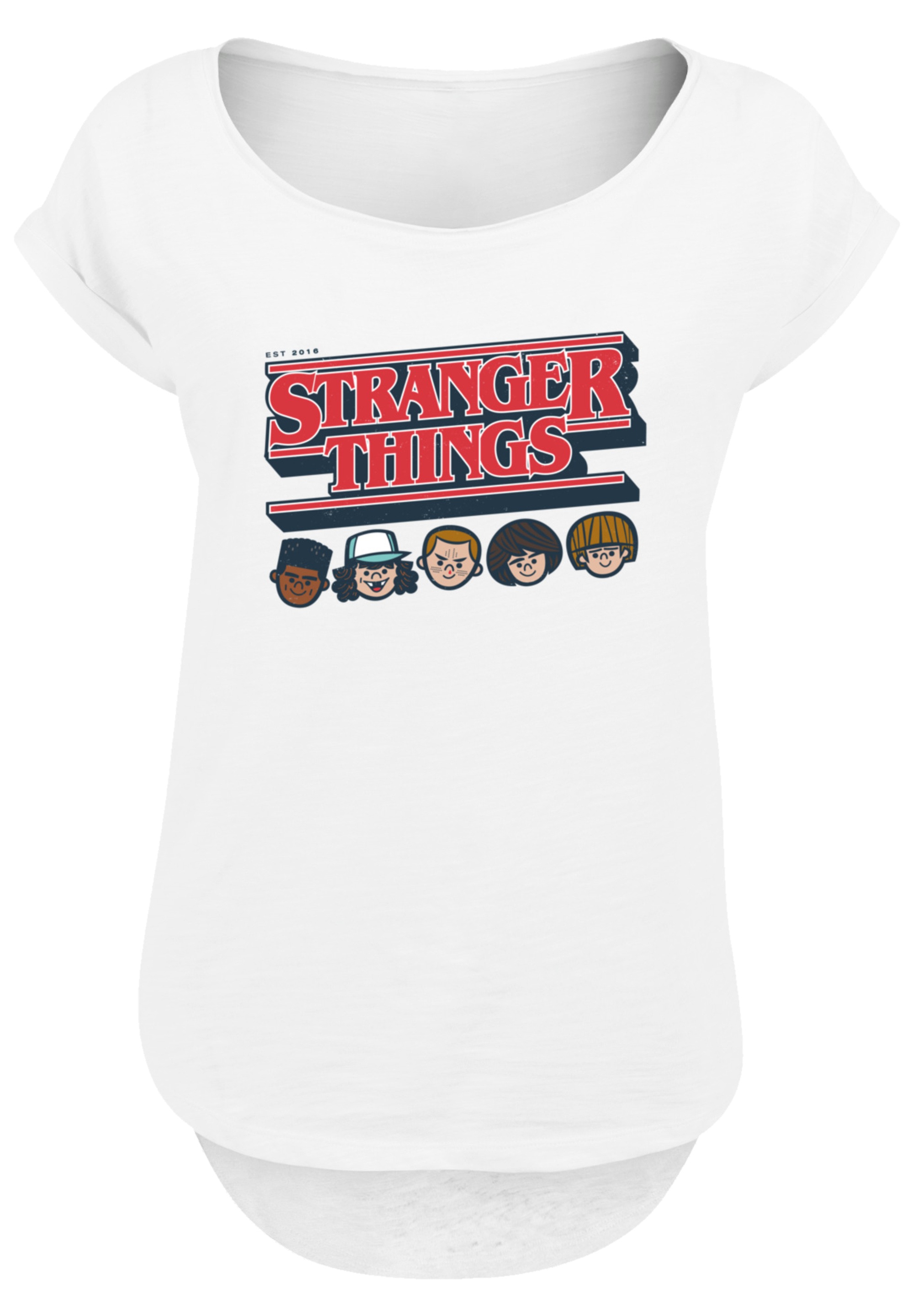 F4NT4STIC T-Shirt »Stranger Things Caricature Logo Netflix TV Series«, Premium Qualität