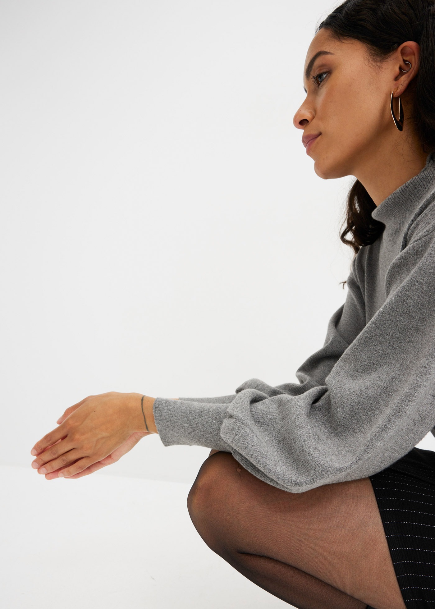 Thumbnail - bonprix Strickpullover "Oversize-Pullover aus Viskose-Mix" toller Viskose-Mix, mit modischen Ballonärmeln mit breiten Bü...