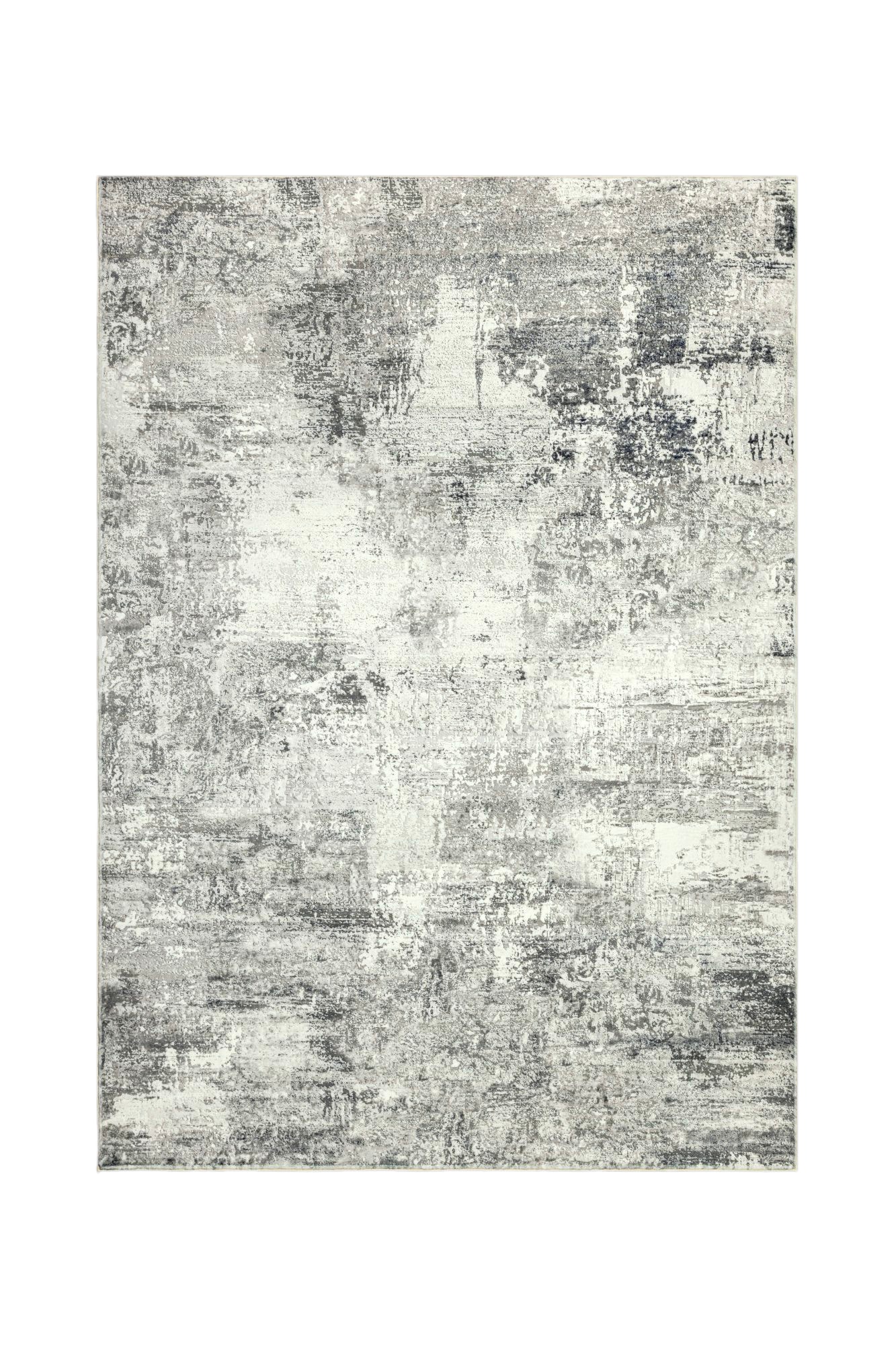 Teppich KAYOOM "Elegantica 330", grau, B:80cm H:12mm L:150cm, Polyester, Teppiche, Teppich, Kurzflor, Modernes Muster, Fußbodenheizungsgeeignet, Wohnzimmer