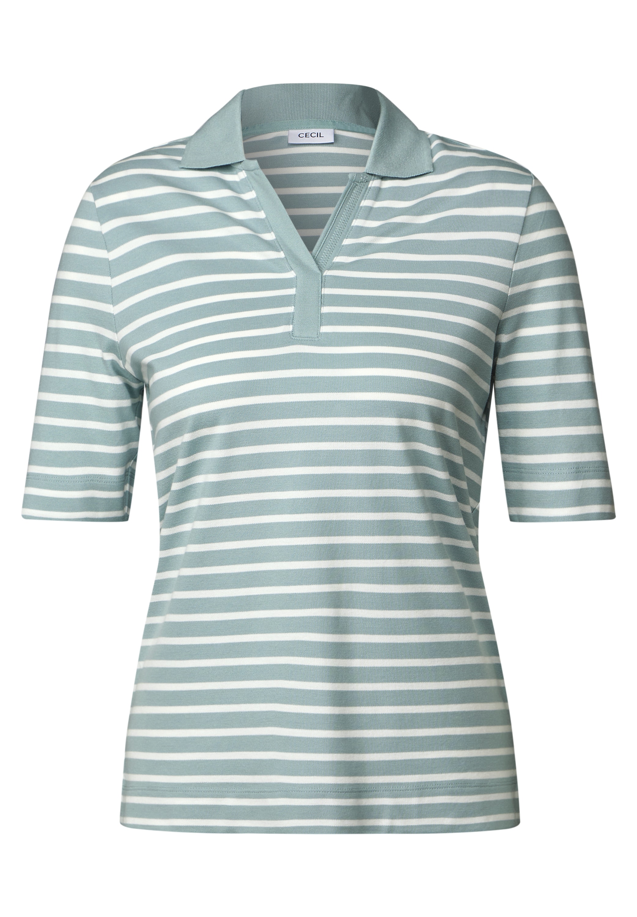 Cecil Poloshirt, aus softem Materialmix