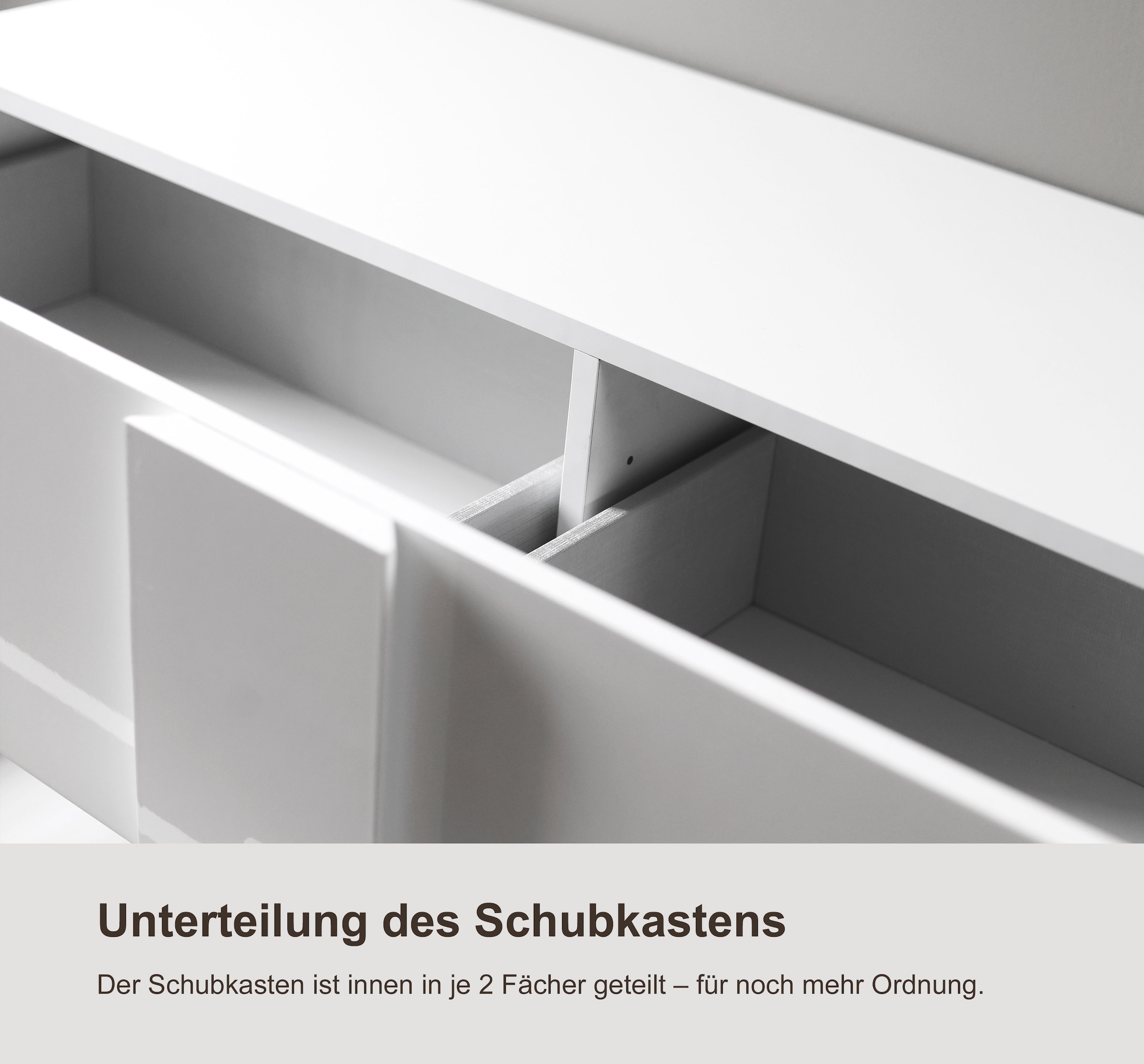 INOSIGN Sideboard »Jupiter, Breite 181 cm, Kommode mit 1 Tür Softclosing, 3 Schubkästen«, viel Stauraum, moderne Griffblenden, FSC®