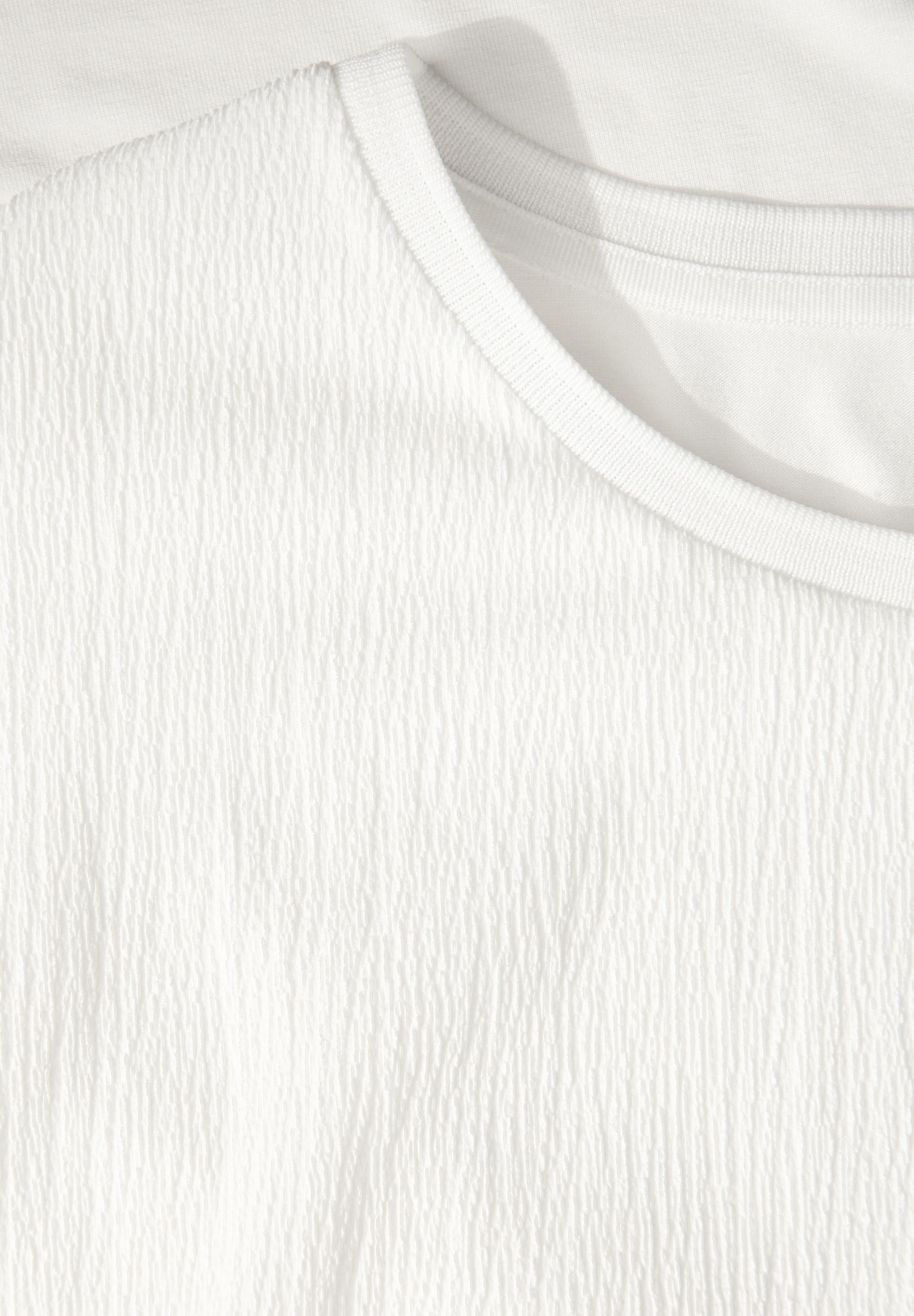 STREET ONE T-Shirt, aus elastischem Materialmix