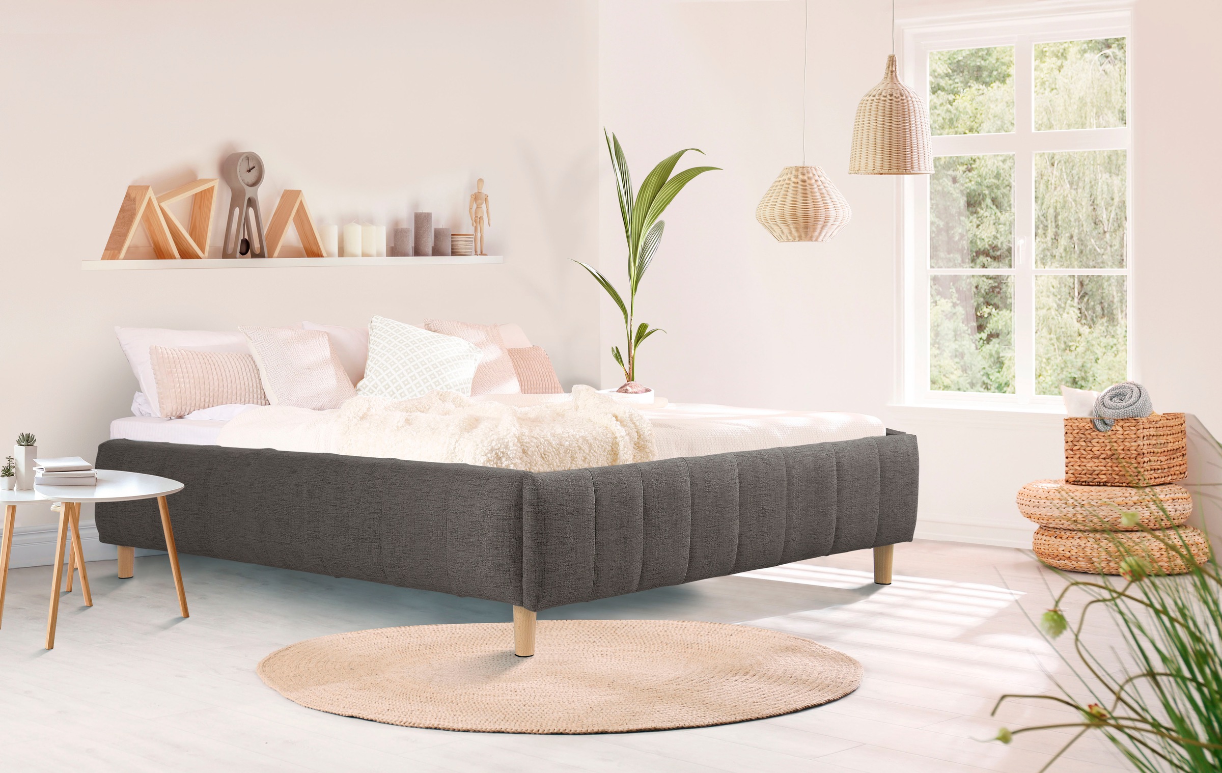 Home affaire Polsterbett "Tarje" in 5 Breiten, auch in Überlänge 220 cm, in günstig online kaufen