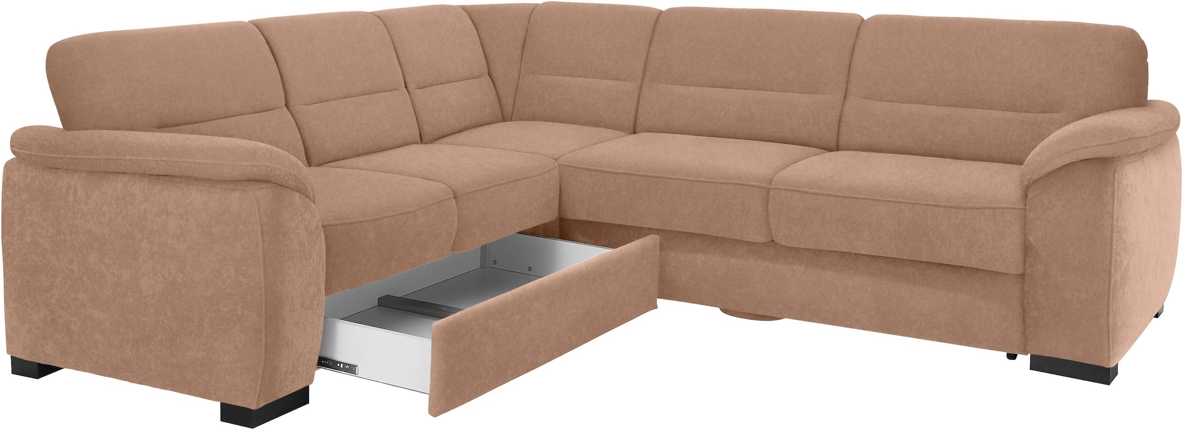 sit&more Ecksofa "Montego L-Form", wahlweise mit Bettfunktion und Schubkast günstig online kaufen