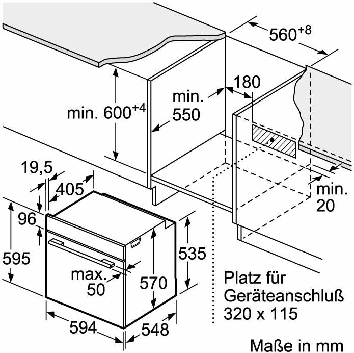 NEFF Einbaubackofen »B1ECC0AN0«, N 30, B1ECC0AN0, mit Teleskopauszug nachrüstbar, CircoTherm®-Heißluft