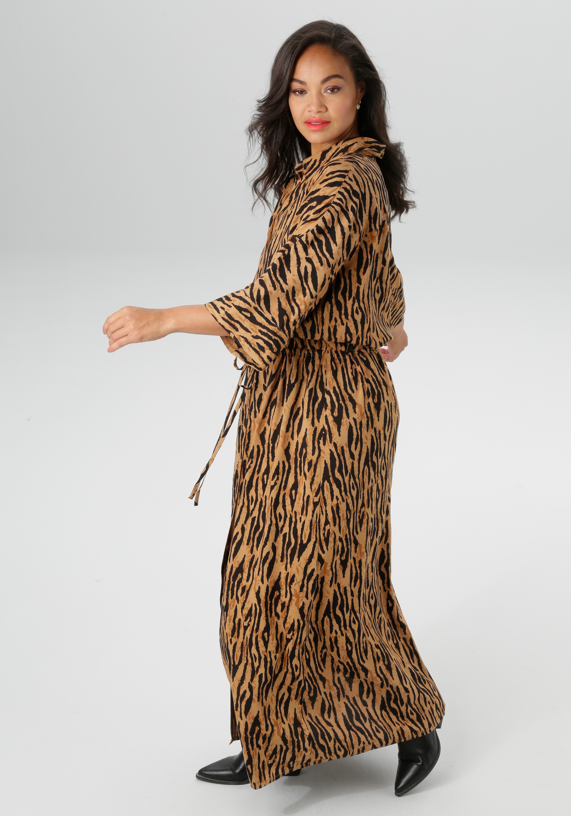 Aniston PLUS Blusenkleid, in Tigermuster - NEUE KOLLEKTION günstig online kaufen