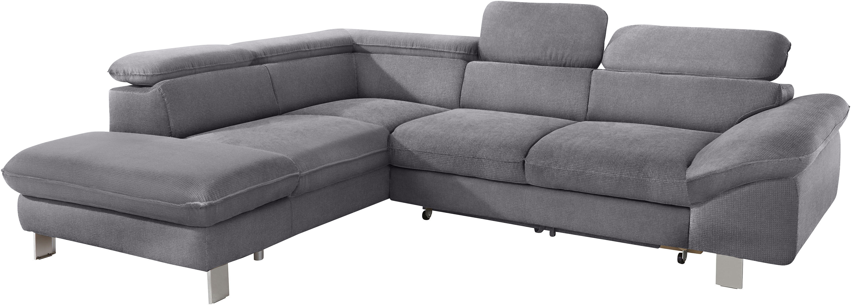COTTA Ecksofa "Driver L-Form" mit Kopfteilverstellung, wahlweise mit Schlaffunktion & Bettkasten