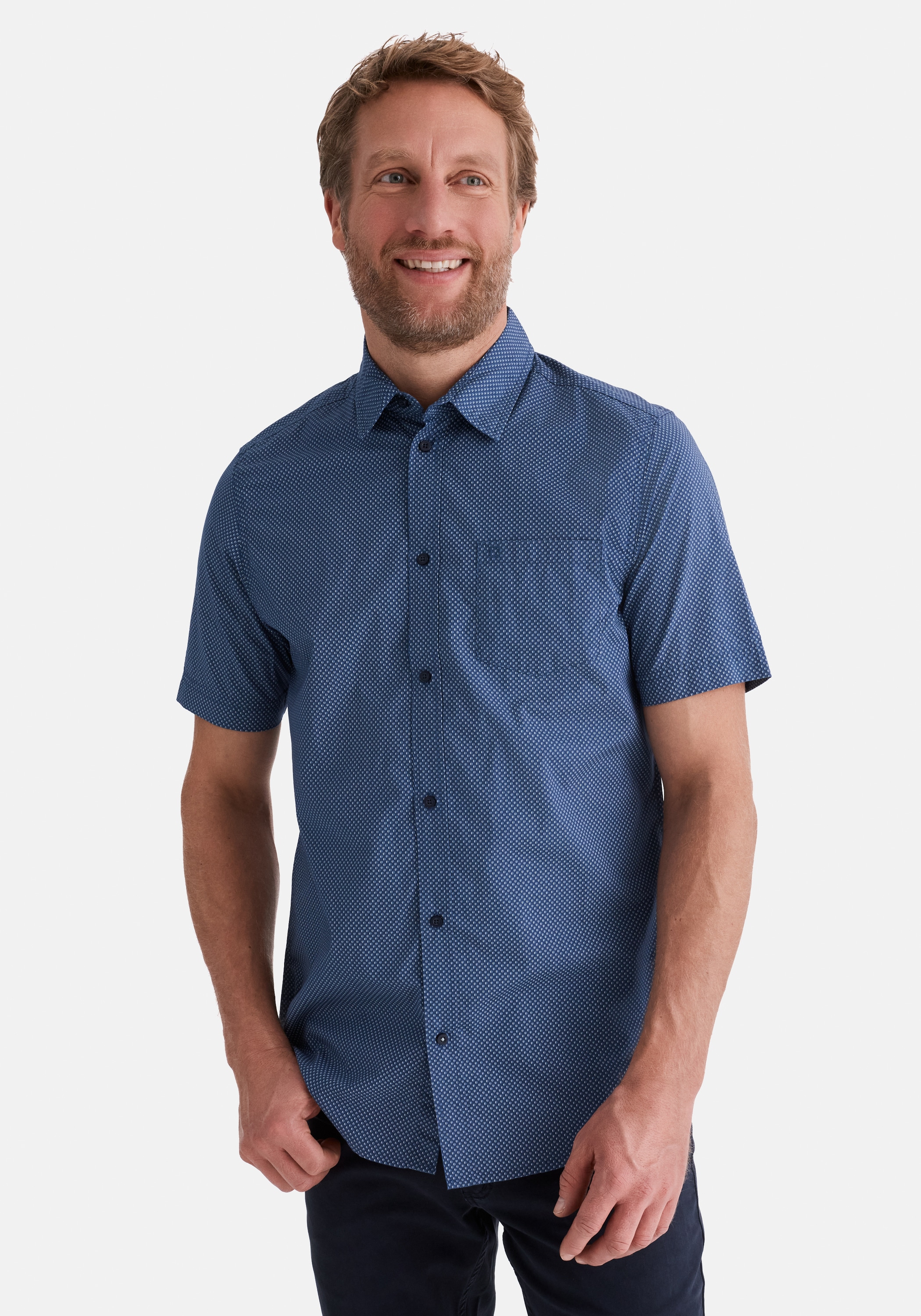 Stooker Men "HUDSON Kurzarm-Hemd" Stooker HUDSON Herren Kurzarmhemd Regular Fit
