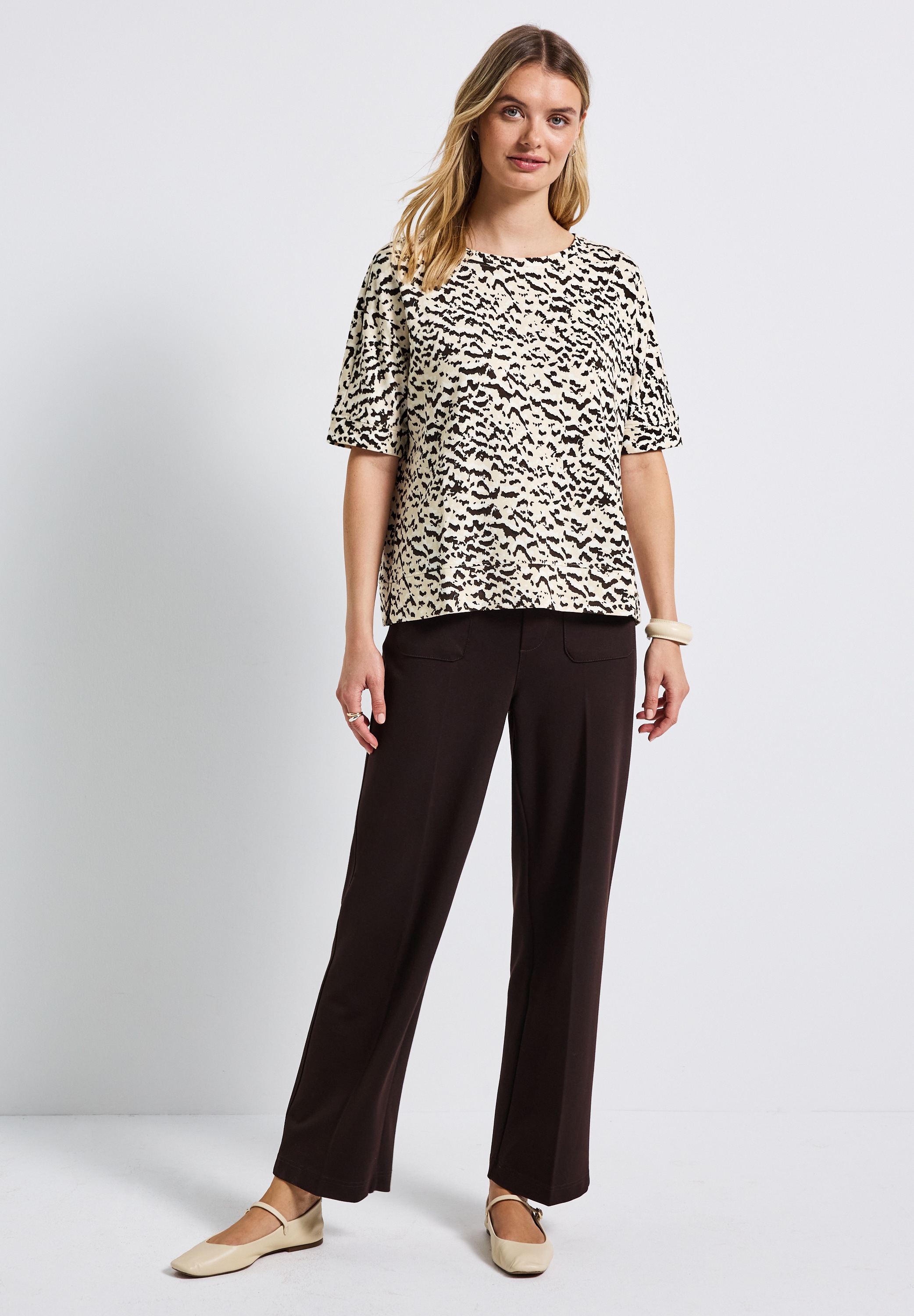 Thumbnail - STREET ONE Rundhalsshirt im soften Baumwoll-Mix