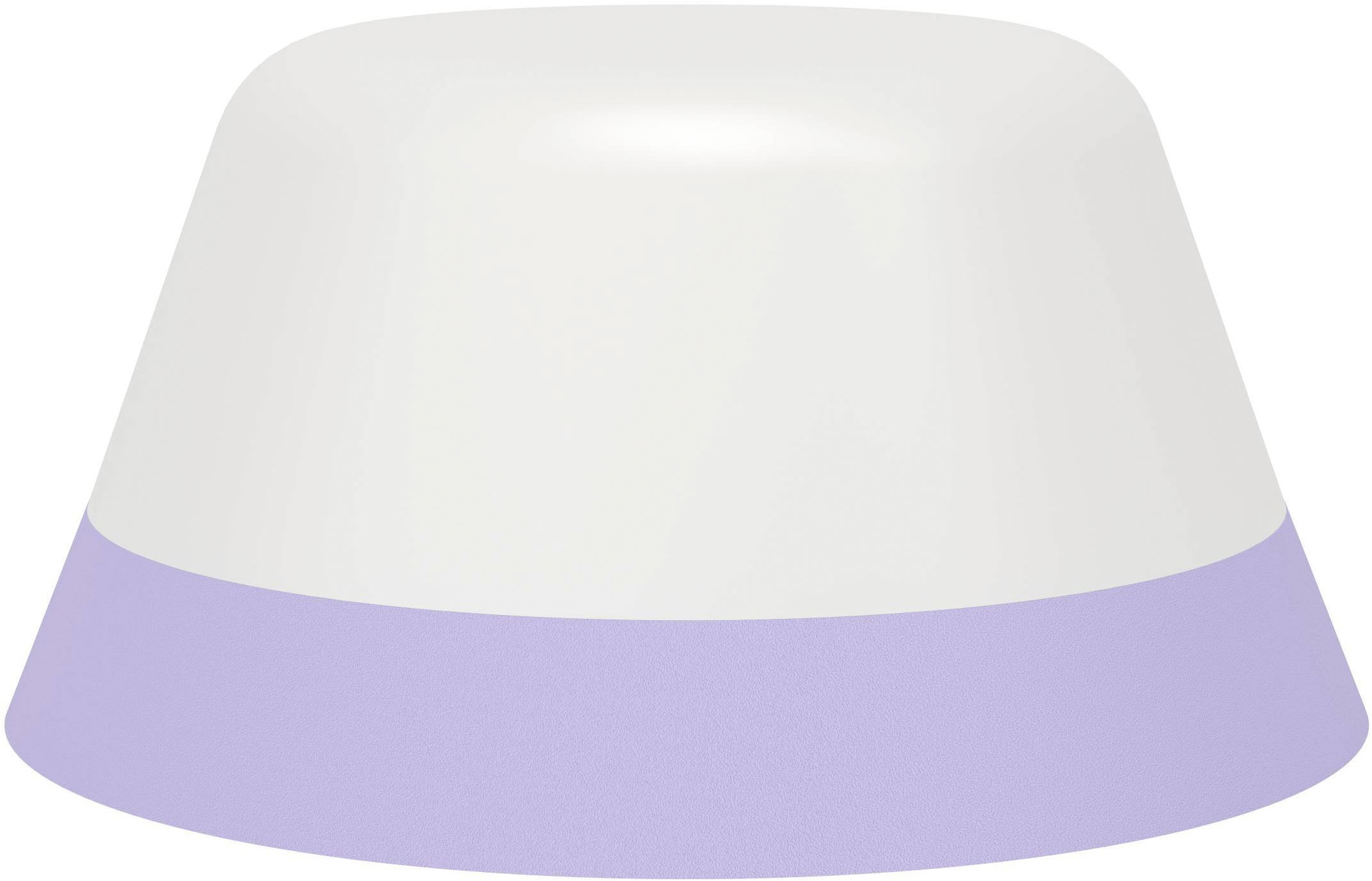 EGLO Tischleuchte »Meggiano Tischlampe, kabellos, aufhängbarer Lampenschirm, IP54, Lampe« LED-Modul 1 Stk. RGB | Warmweiß Tischleuchte - H32 x Ø15 cm - lila - 1X1,5W;1X0,8W inkl.