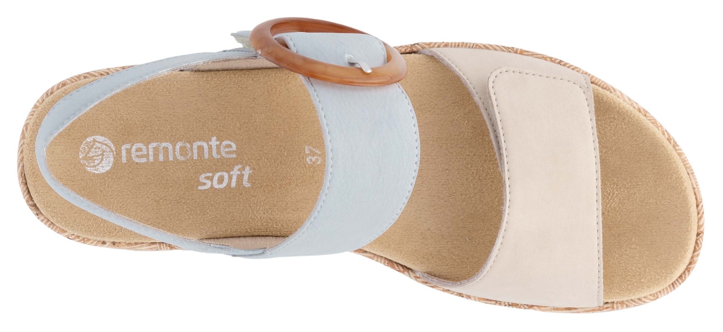 Remonte Keilsandalette, Sommerschuh, Riemchensandale, praktische Klettverschlüsse