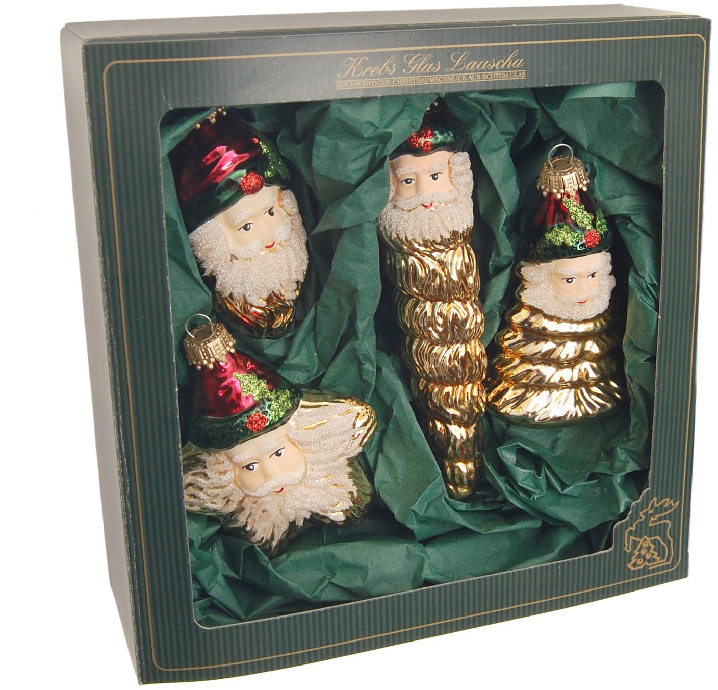 Krebs Night tlg.), (Set, 4 Lauscha Christbaumschmuck \