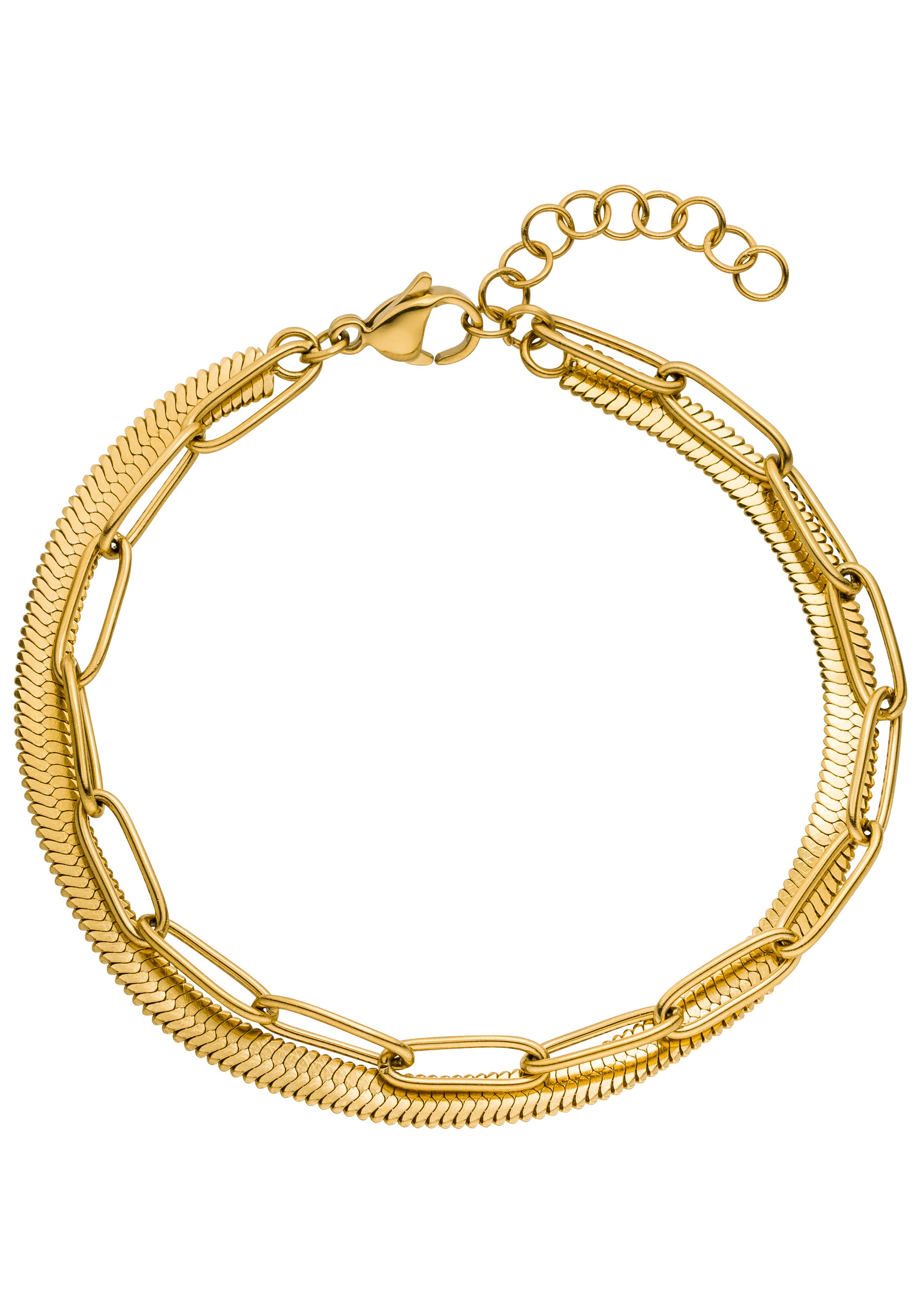 JOBO Armband, aus Edelstahl goldfarben beschichtet 20 cm