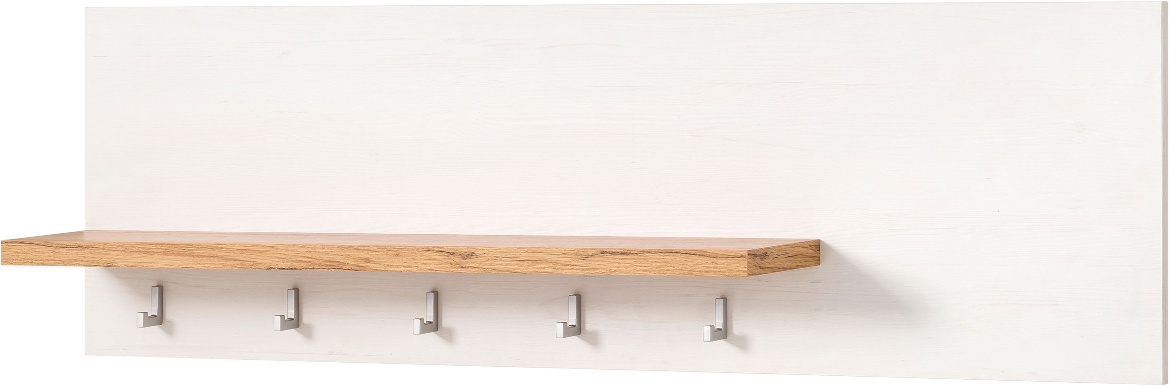 KOCHSTATION Küchenzeile »KS-Westminster, Pantryküche im Landhaus Stil, hochwertige Metallgriffe«, (Set), Breite 268 cm, Sideboard, Wandpaneel, Hängeschrank und Herdumbau