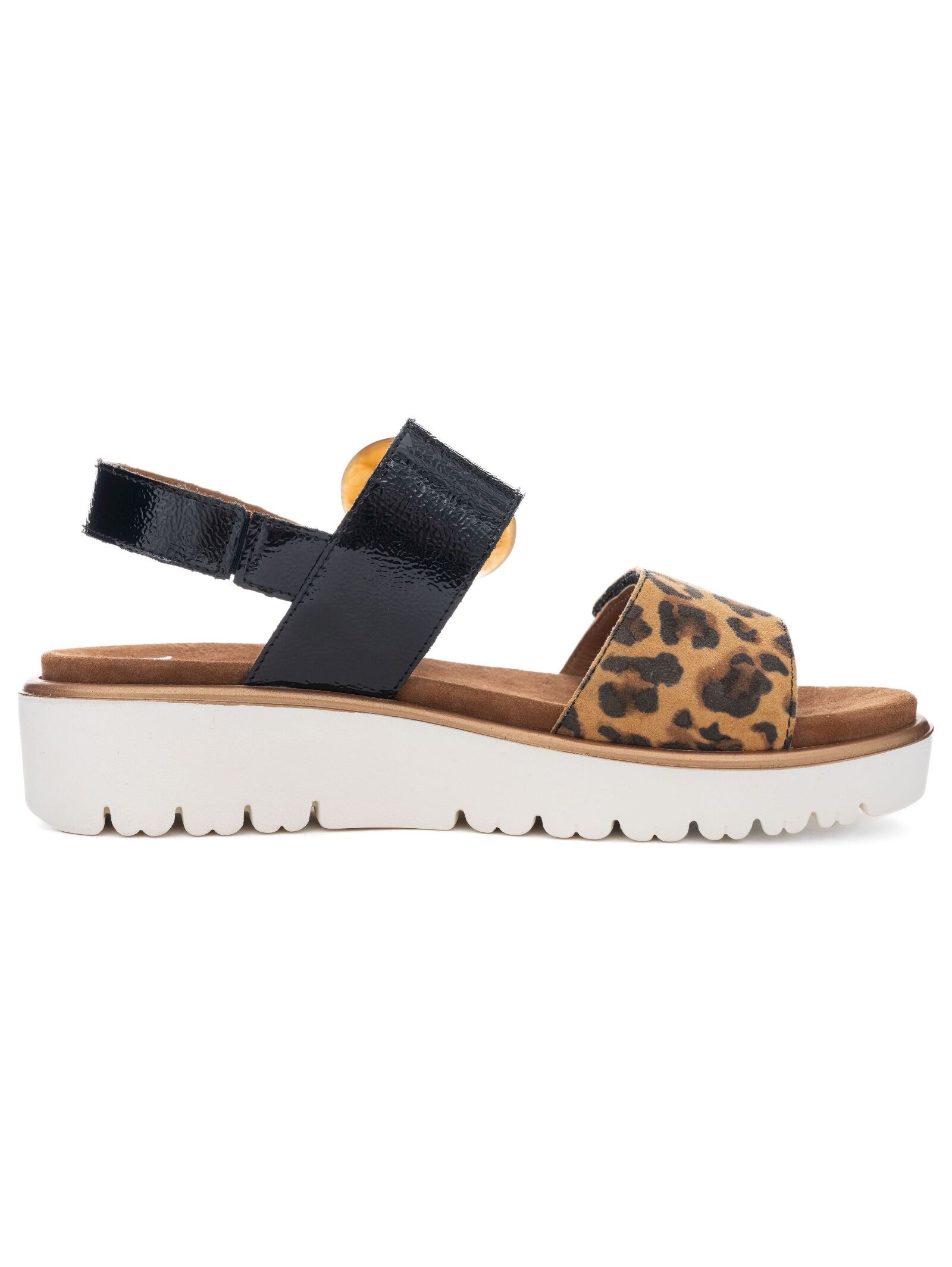 Keilsandalette ARA "Ara Sandalen Leder", Damen, Gr. 39, schwarz (schwarz, braun), Leder, Schuhe 6