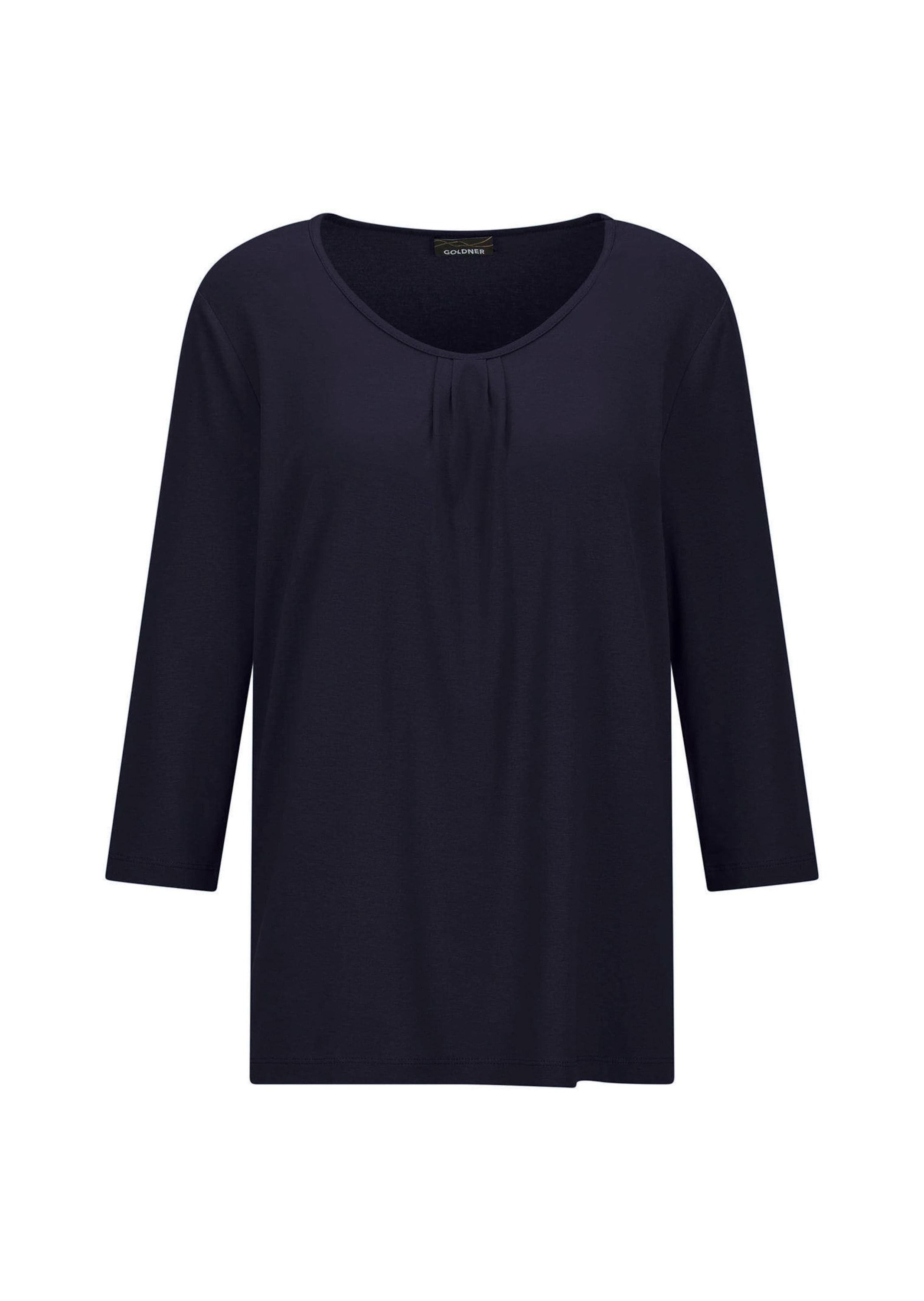 GOLDNER Kurzarmshirt "Kurzgröße Viskose-Oberteil mit Halbarm" günstig online kaufen