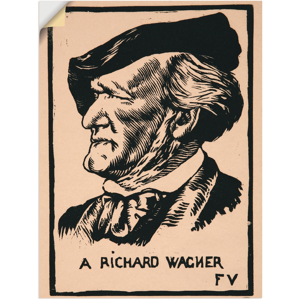Artland Wandfolie »Ein Richard Wagner. 1891«, Menschen, (1 St.)