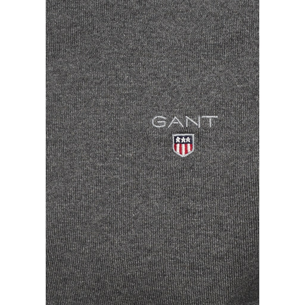 Gant Langarm-Poloshirt, Verdeckte Knopfleiste