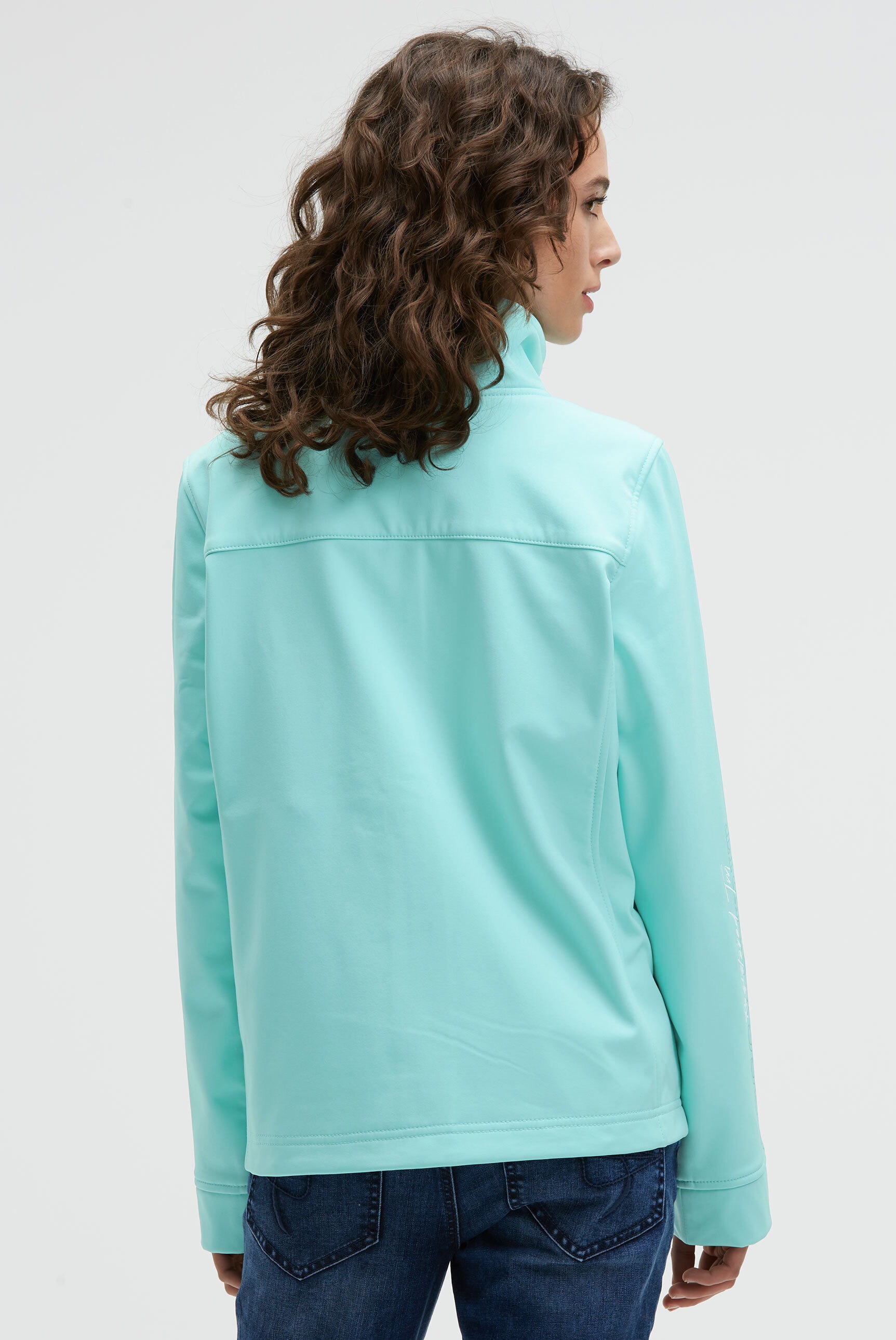 SOCCX Softshelljacke ohne Kapuze mit Stehkragen