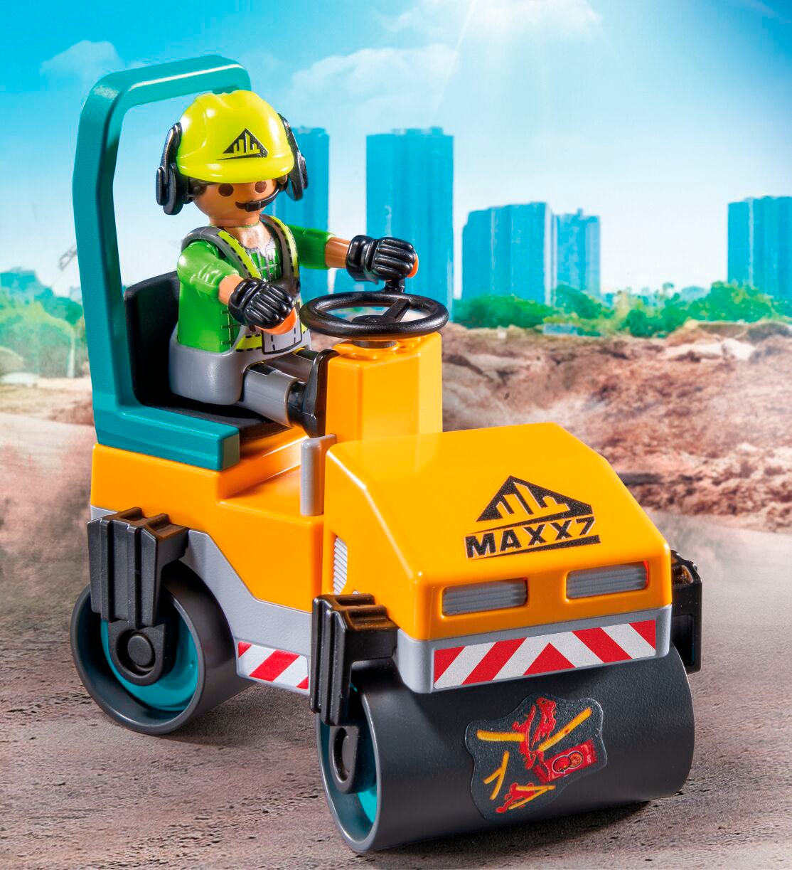 Playmobil® Konstruktions-Spielset »Straßenbaustelle (71751), Playmobil Action Heroes«, (43 St.)
