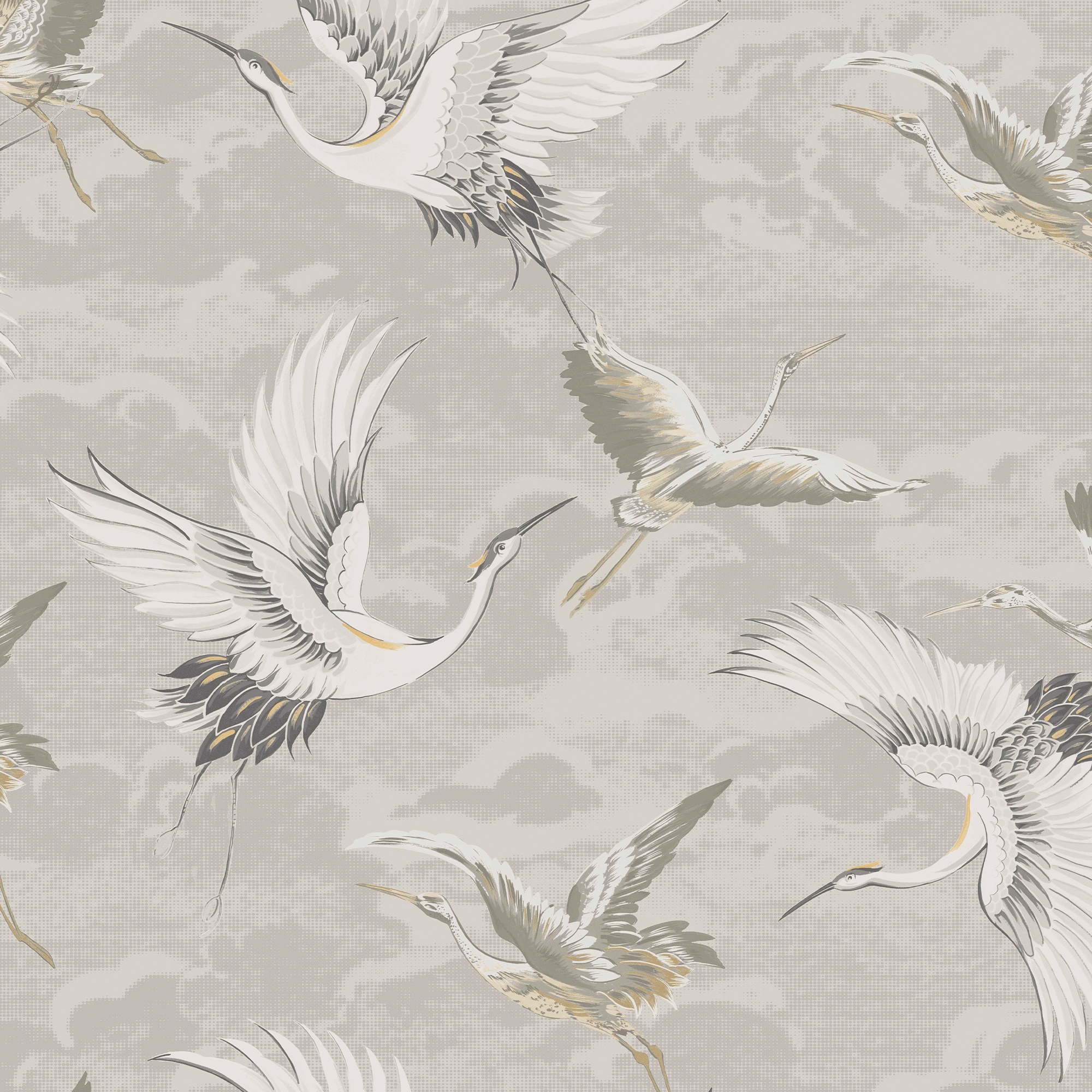 Superfresco Easy Vliestapete »Kranich«, neutral, 10mx52cm (ca. 5m2)
