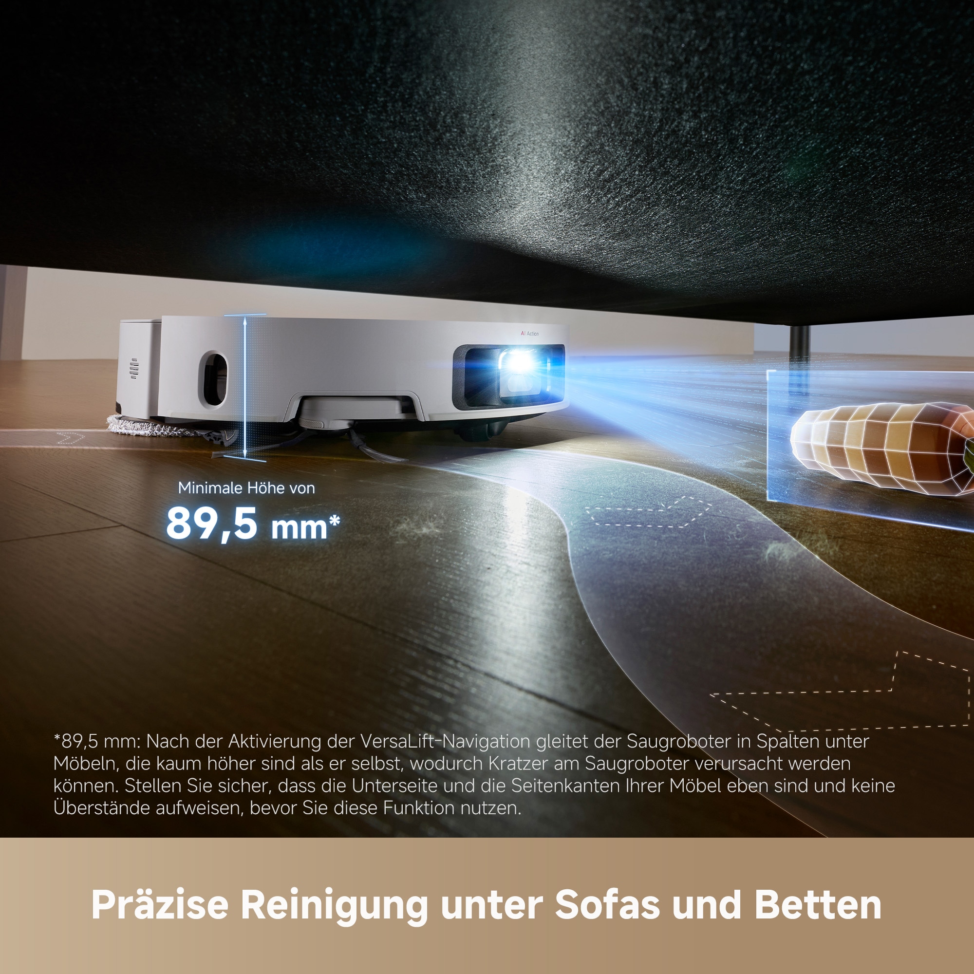 Dreame Wischroboter »L50 Pro Ultra«, 19500Pa Saugkraft, Vollautomatische Basisstation, Reinigung bei 75° C
