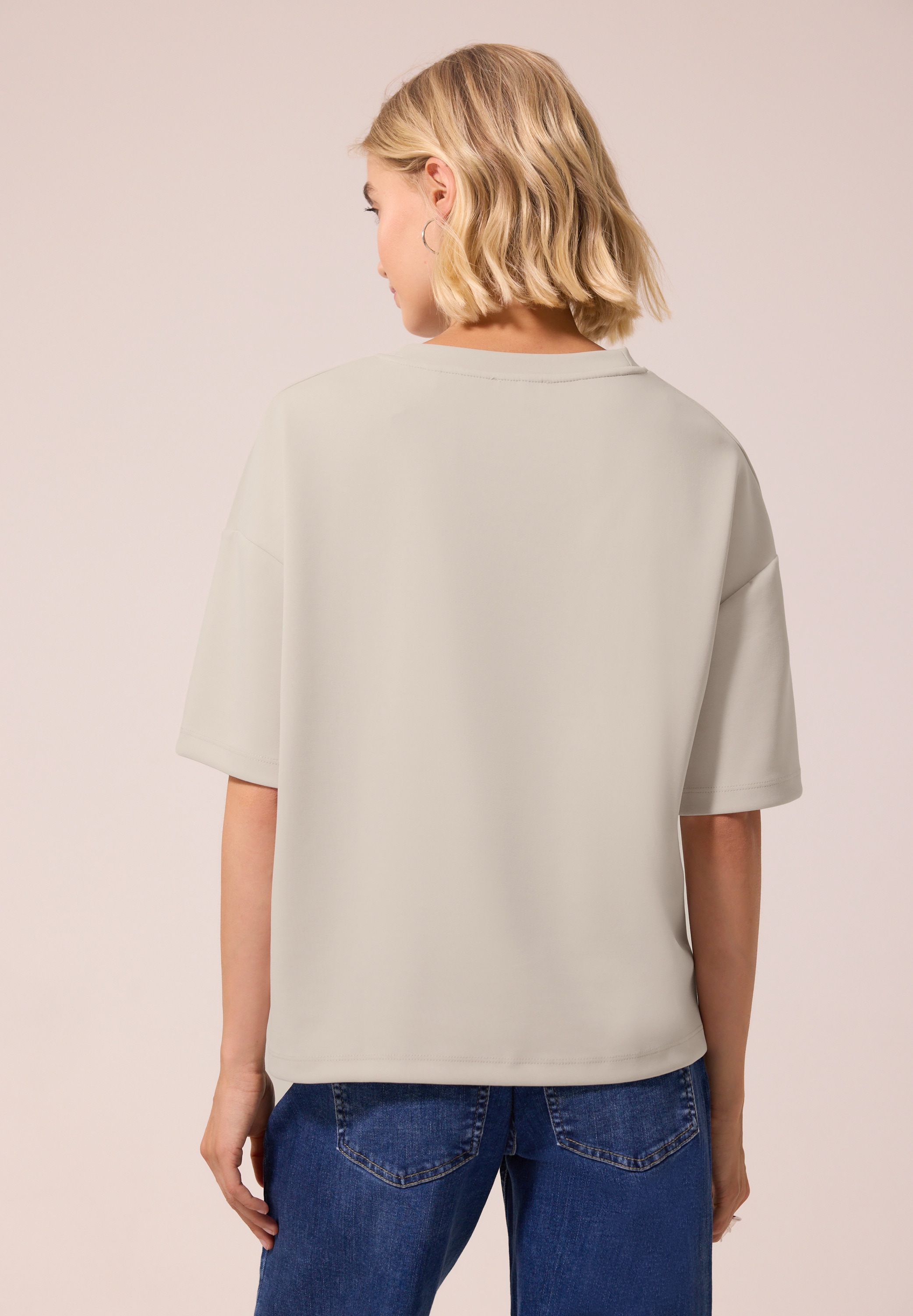 STREET ONE STUDIO T-Shirt aus softem Materialmix