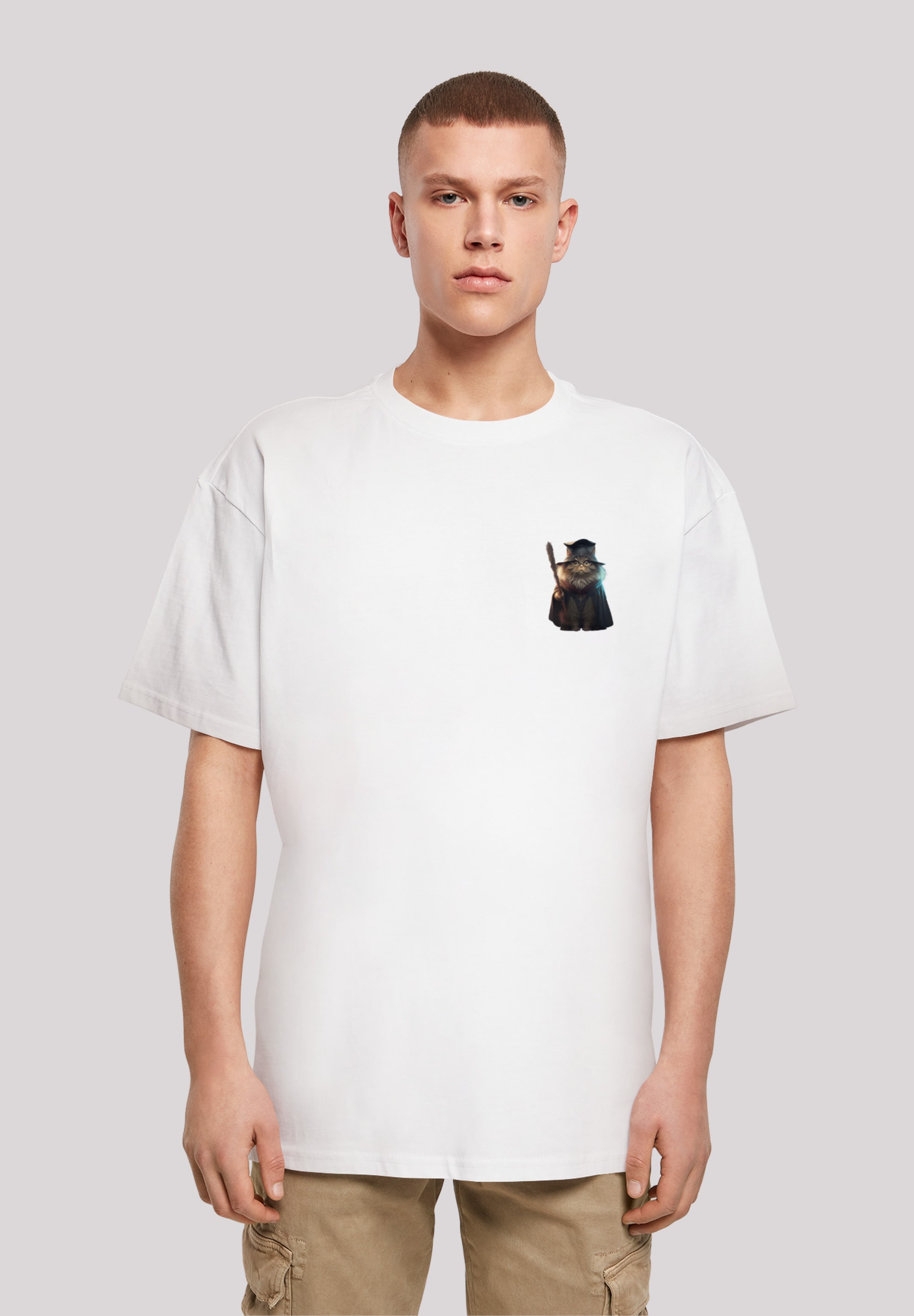F4NT4STIC T-Shirt »Wizard Cat OVERSIZE | BAUR für TEE«, ▷ Print