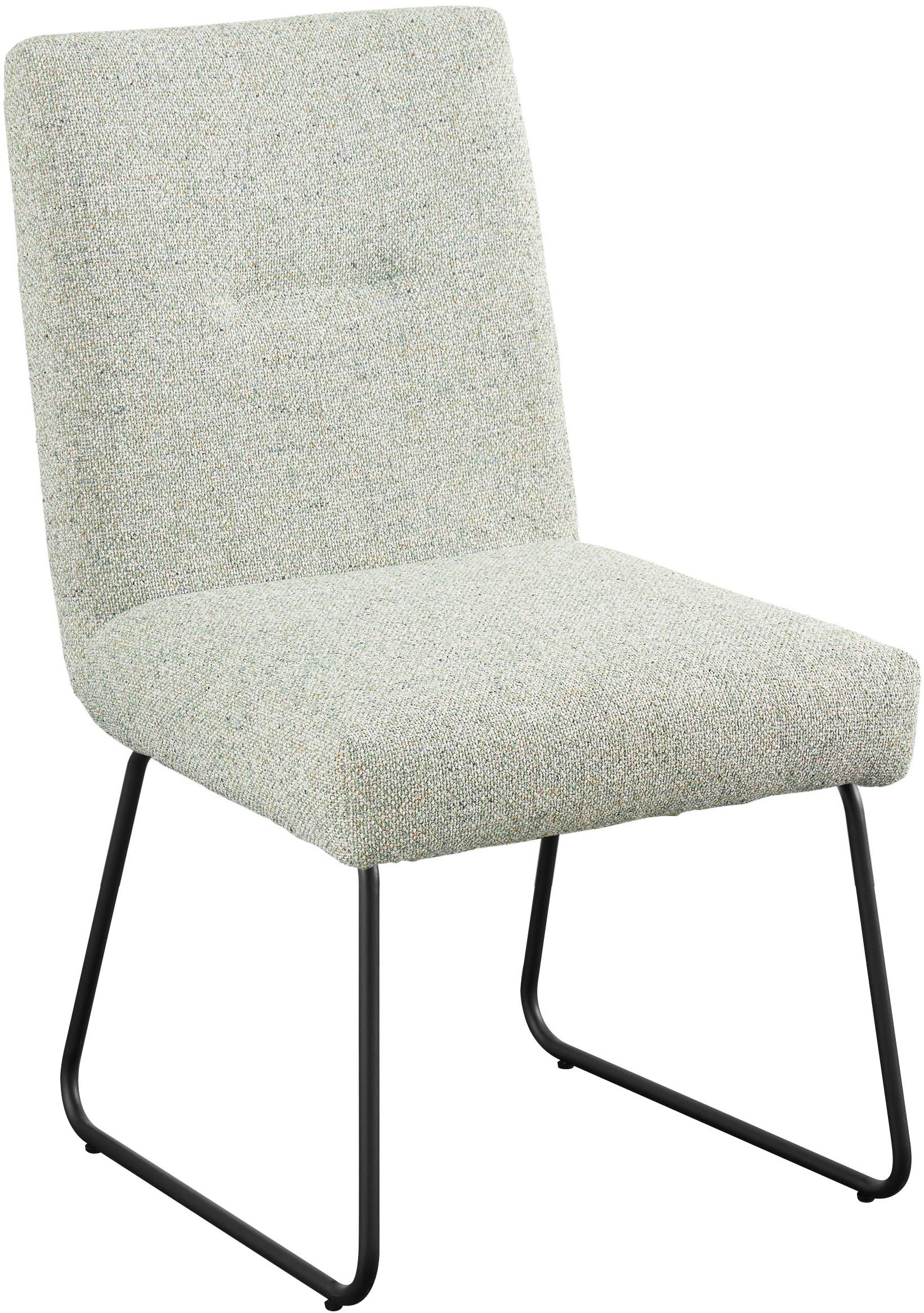 set one by Musterring Esszimmerstuhl »Tracy«, Webstoff, 2er-Set, Schlittengestell schwarz, Sitz aus Webstoff, B52 x T65 cm
