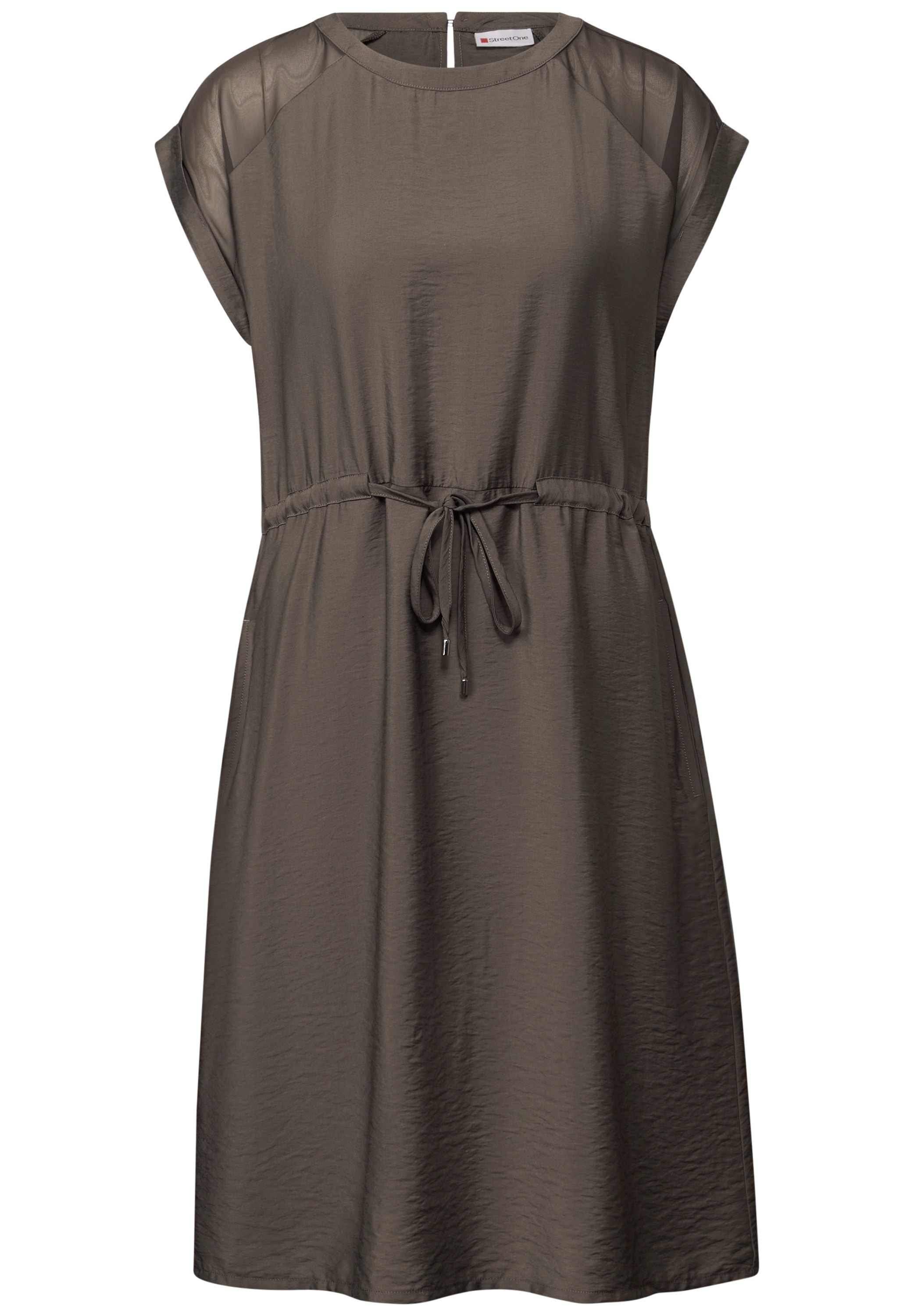 STREET ONE Sommerkleid Reißverschlusstaschen in Unifarbe günstig online kaufen