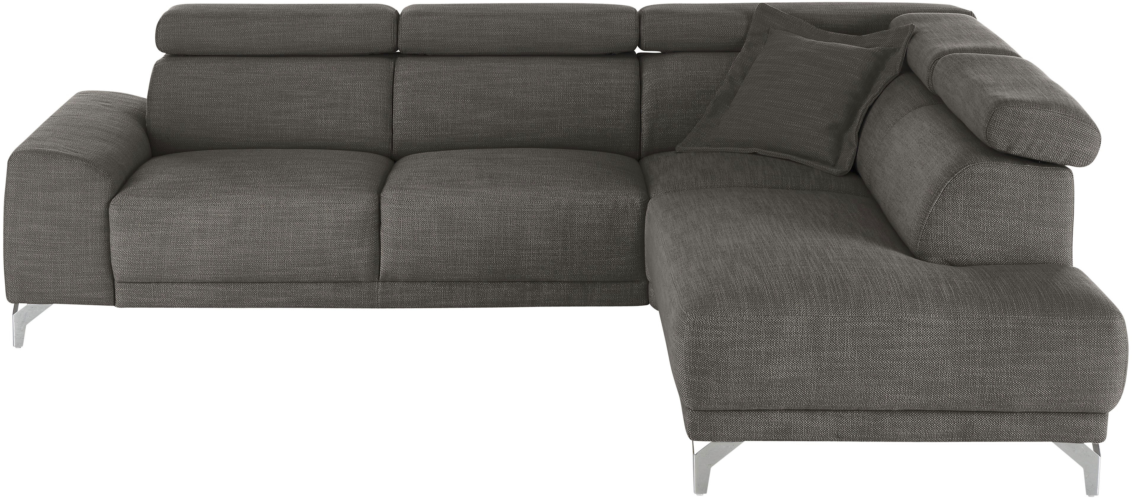 Thumbnail - 3C Candy Ecksofa "Greve Sofa immer mit manuelle Kopfteilverstellungen, modern, elegant" wahlweise motorischer Sitzvorzug...