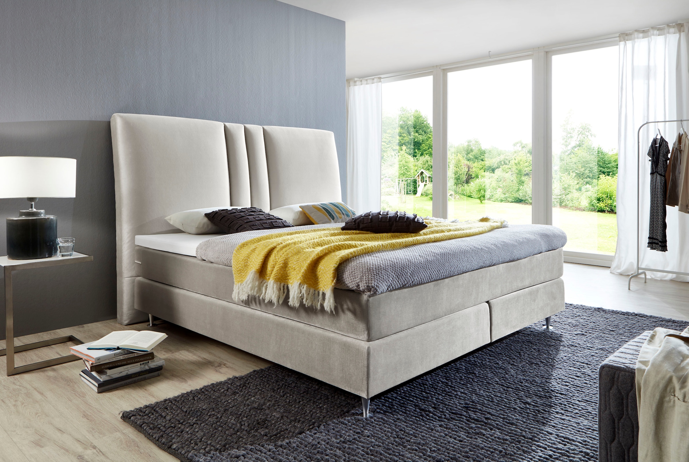 ATLANTIC home collection "Rita" mit Topper und hohen Kopfteil