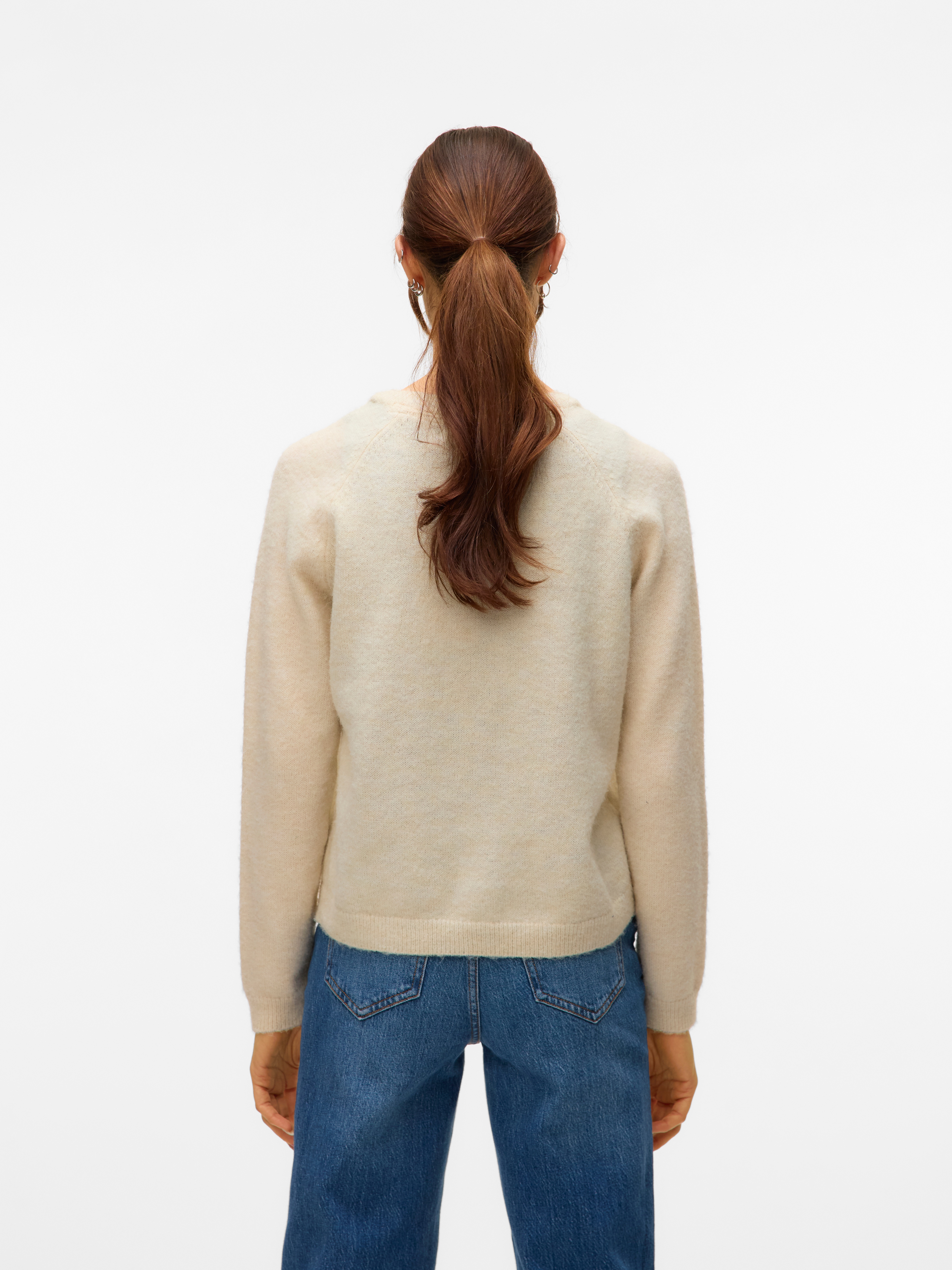 Thumbnail - Vero Moda Strickpullover "VMBAM LS O-NECK PULLOVER BOO ENT"