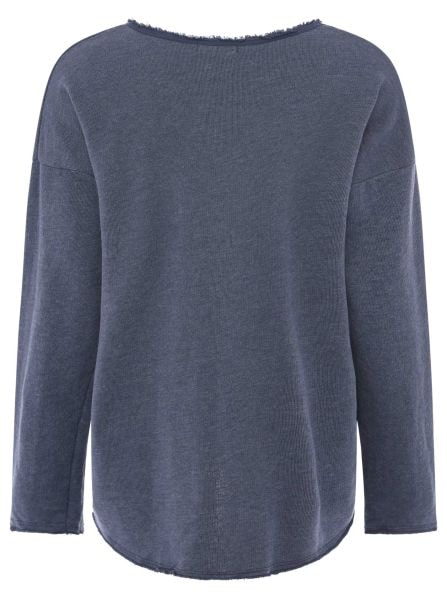 Zwillingsherz Sweatshirt »"Positive Mind"«, Mit V-Ausschnitt im Used Look und Stempeldruck