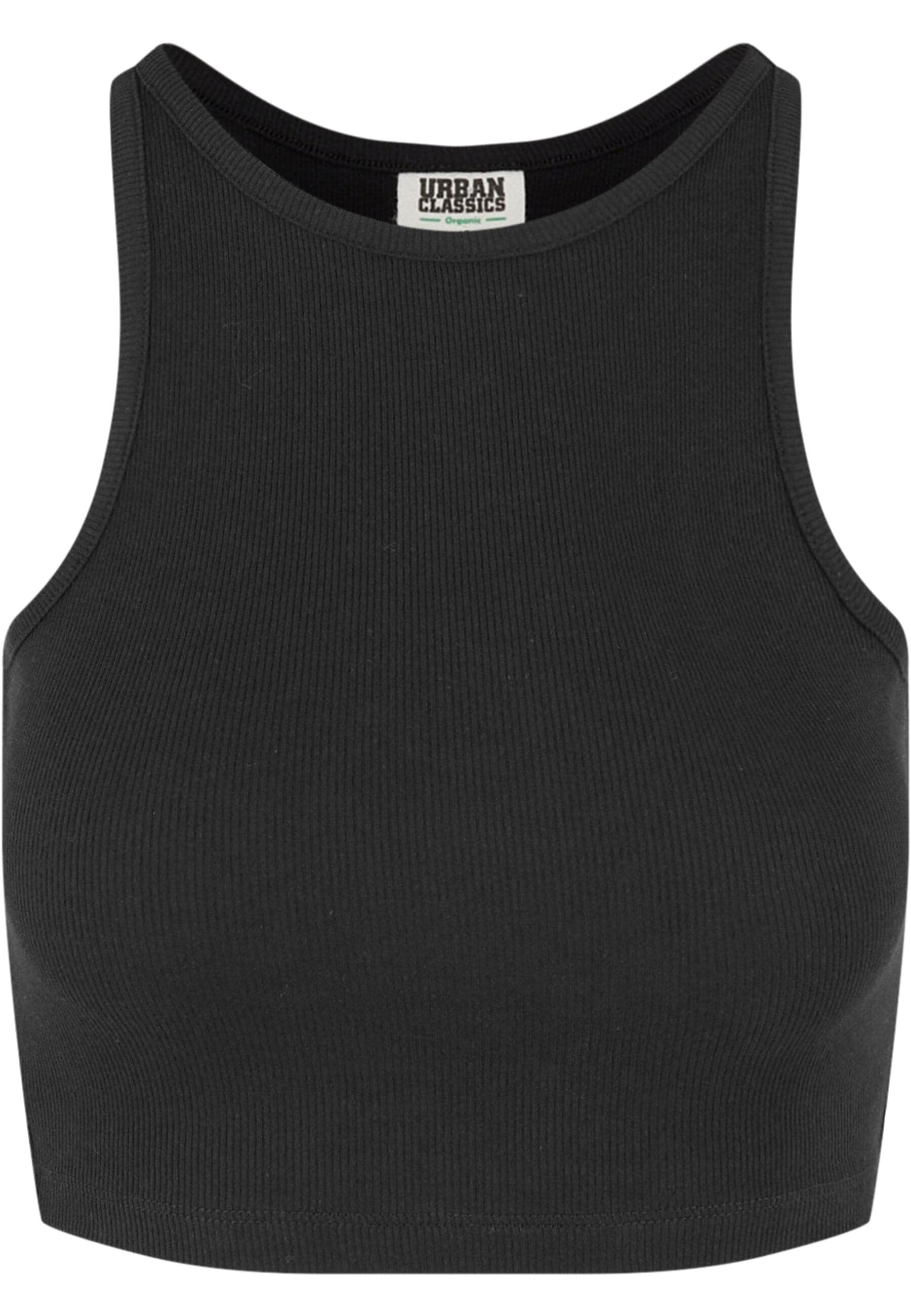 URBAN CLASSICS Muskelshirt »Urban Classics Ladies Organic Cropped Rib Top 2-Pack«, (1 tlg.)