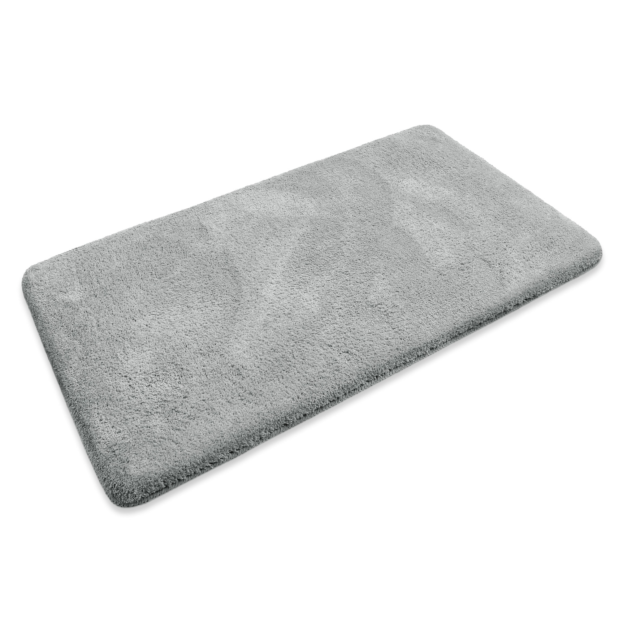 my home Badematte »Neele«, rutschhemmend beschichtet, schnell trocknend, Badteppich, getuftet, modern, Uni, antirutsch, flauschig, hochflor