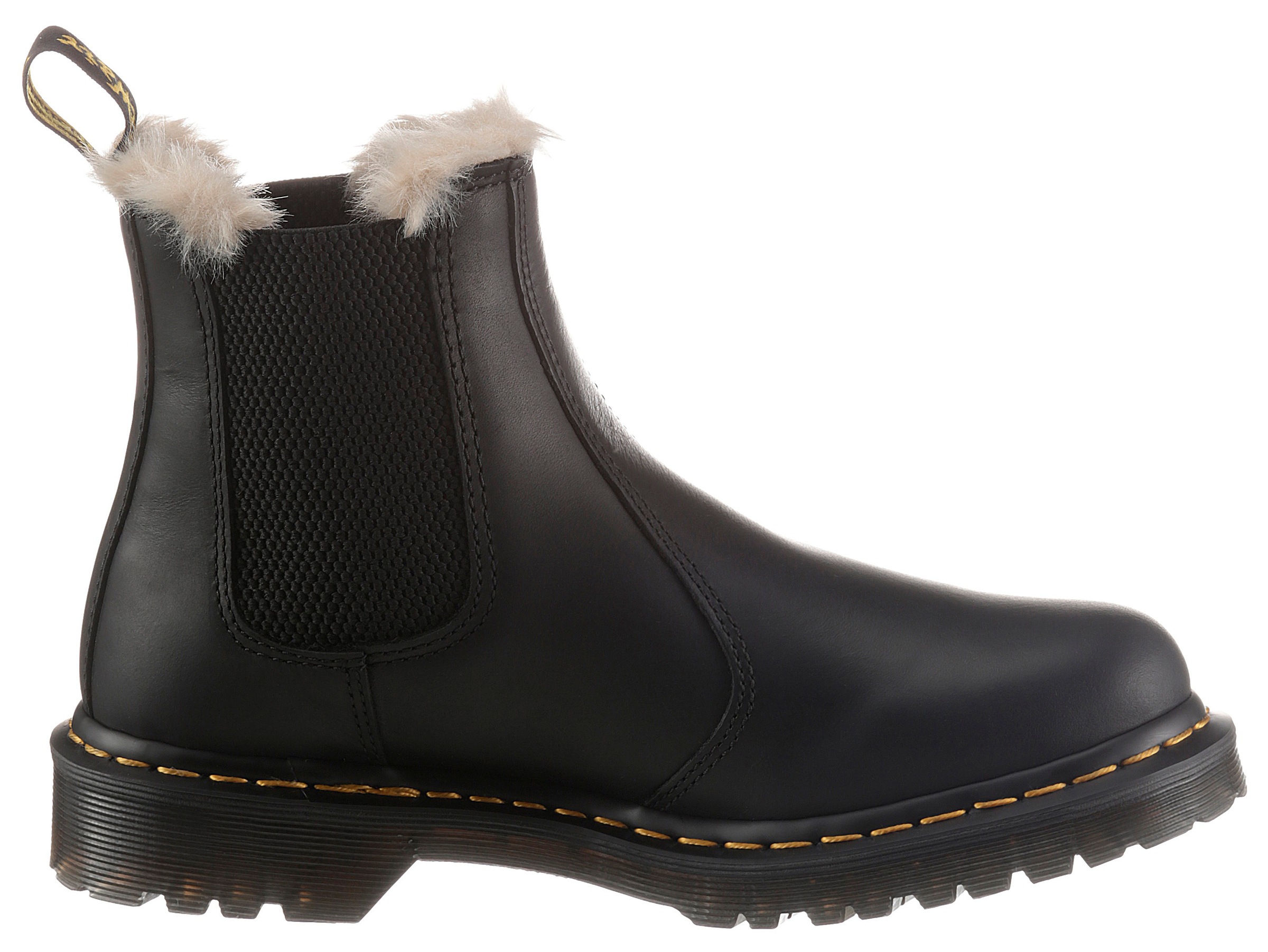 DR. MARTENS Chelseaboots »Leonore«, Chunky Boots, Plateau Schuh, Boots mit Warmfutter