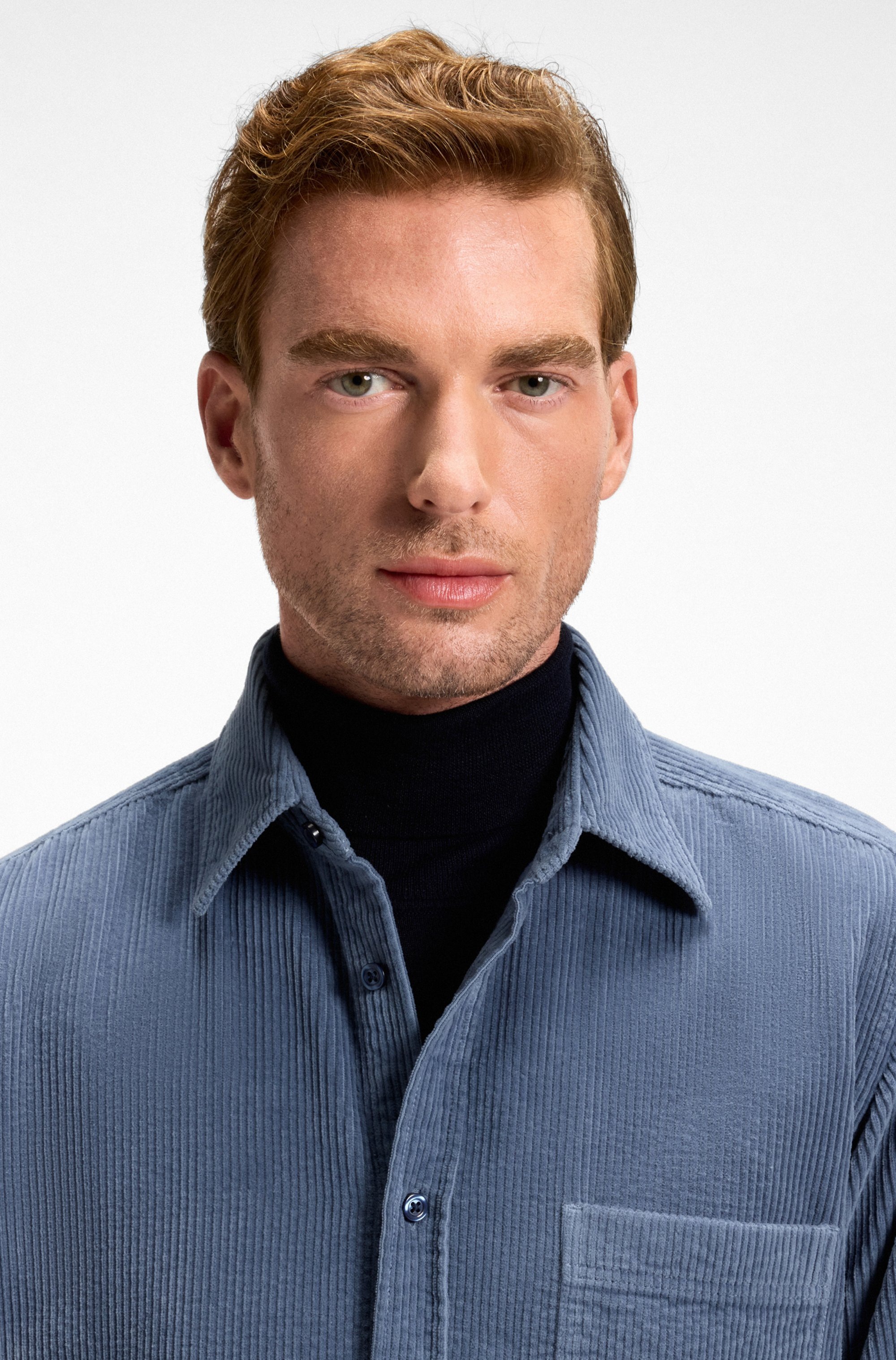 BOSS ORANGE Langarmhemd "Relegant", aus Cord, reuglar fit, Kentkragen günstig online kaufen
