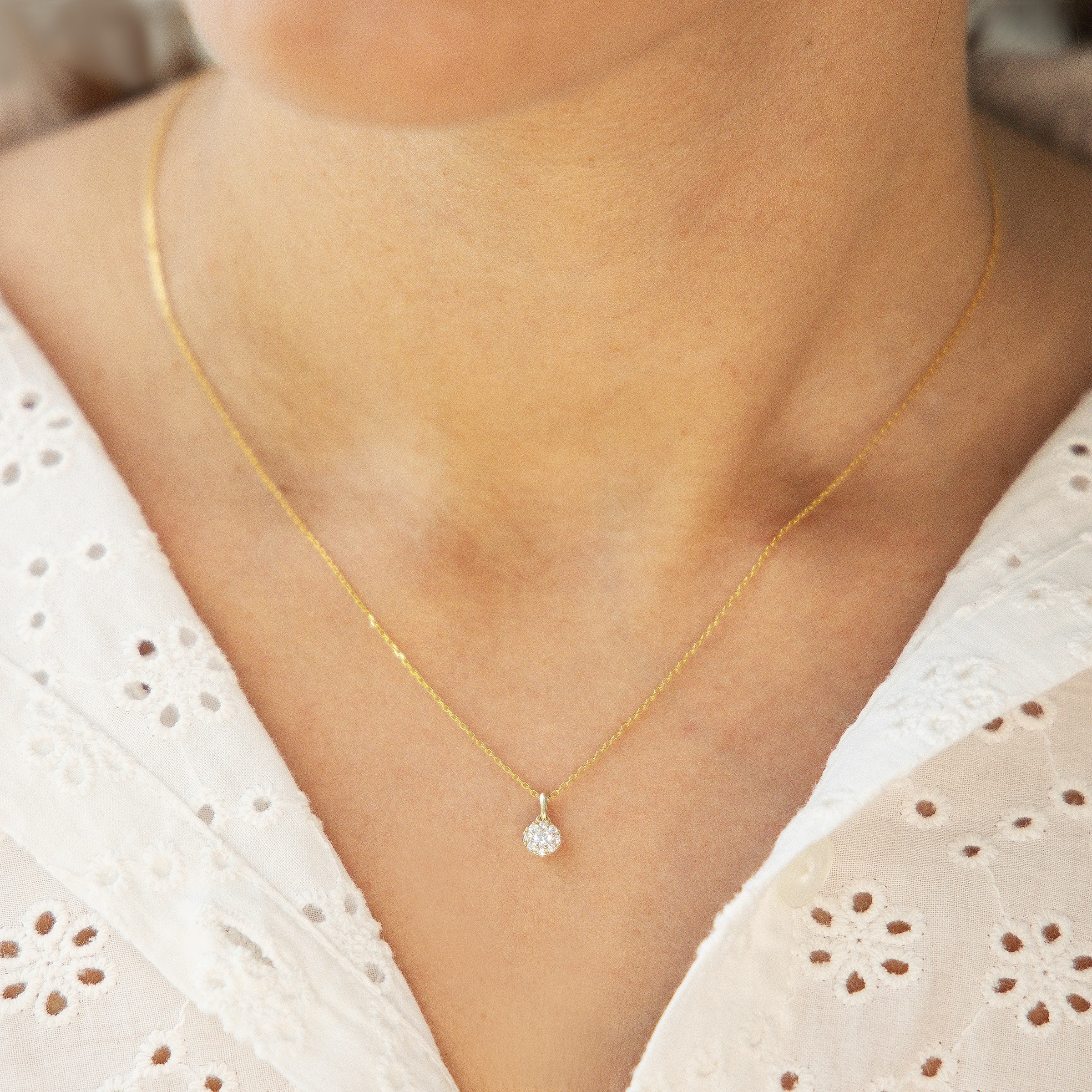 Diam Addict Kette mit Anhänger »585 Gelbgold mit im Labor gezüchteten Diamanten«