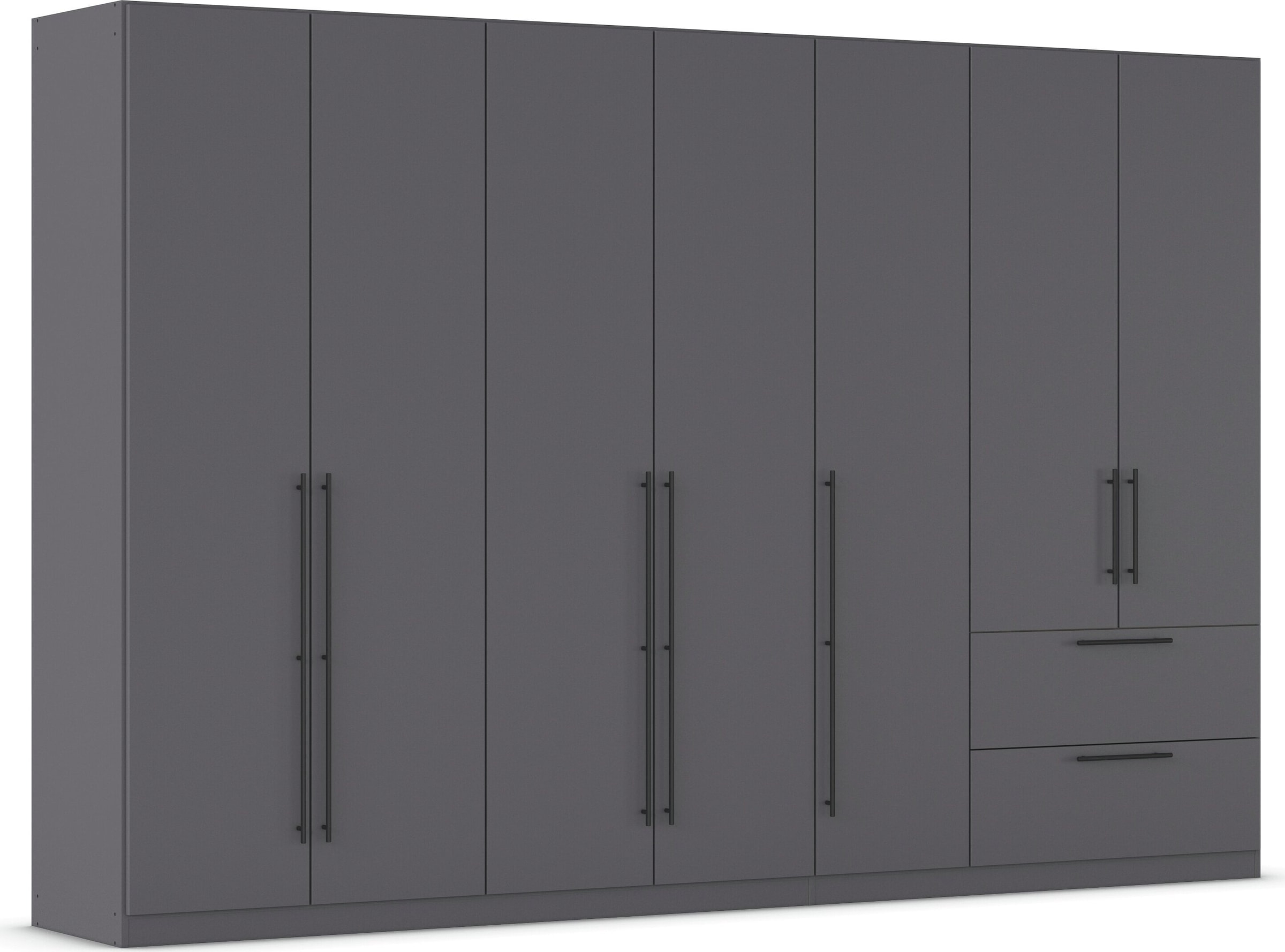 OTTO home Kleiderschrank "Mehrzweckschrank Aktenschrank Möbel Mietswohnung Schlafzimmer AVOLA" 3 verschiedene Ausstattungen BASIC/CLASSIC/PREMIUM (inkl. SOFT-CLOSE), mit hochwertigen Stangengriffen aus Metall in Schwarz MADE IN GERMANY