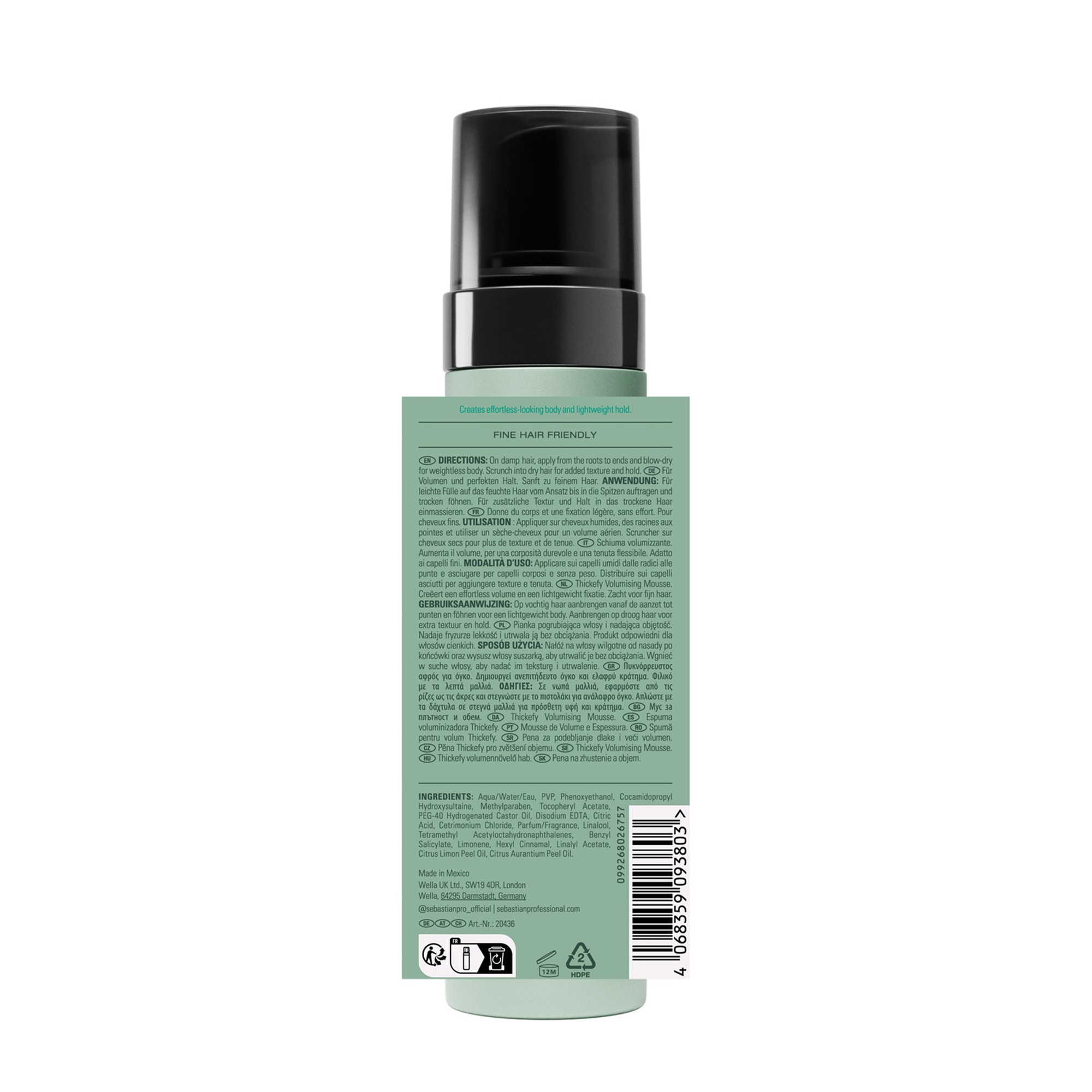 Sebastian Professional Haarfluid »Volupt Foam« für trockenes Haar, feuchtigkeitsspendend, gegen Frizz