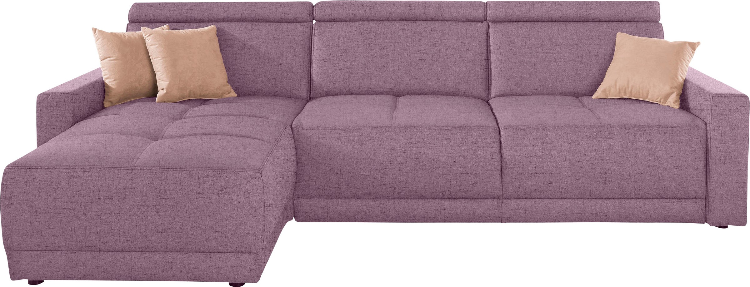 DOMO collection Ecksofa "Ava mit moderner Sitzheftung & toller Doppelnaht, günstig online kaufen