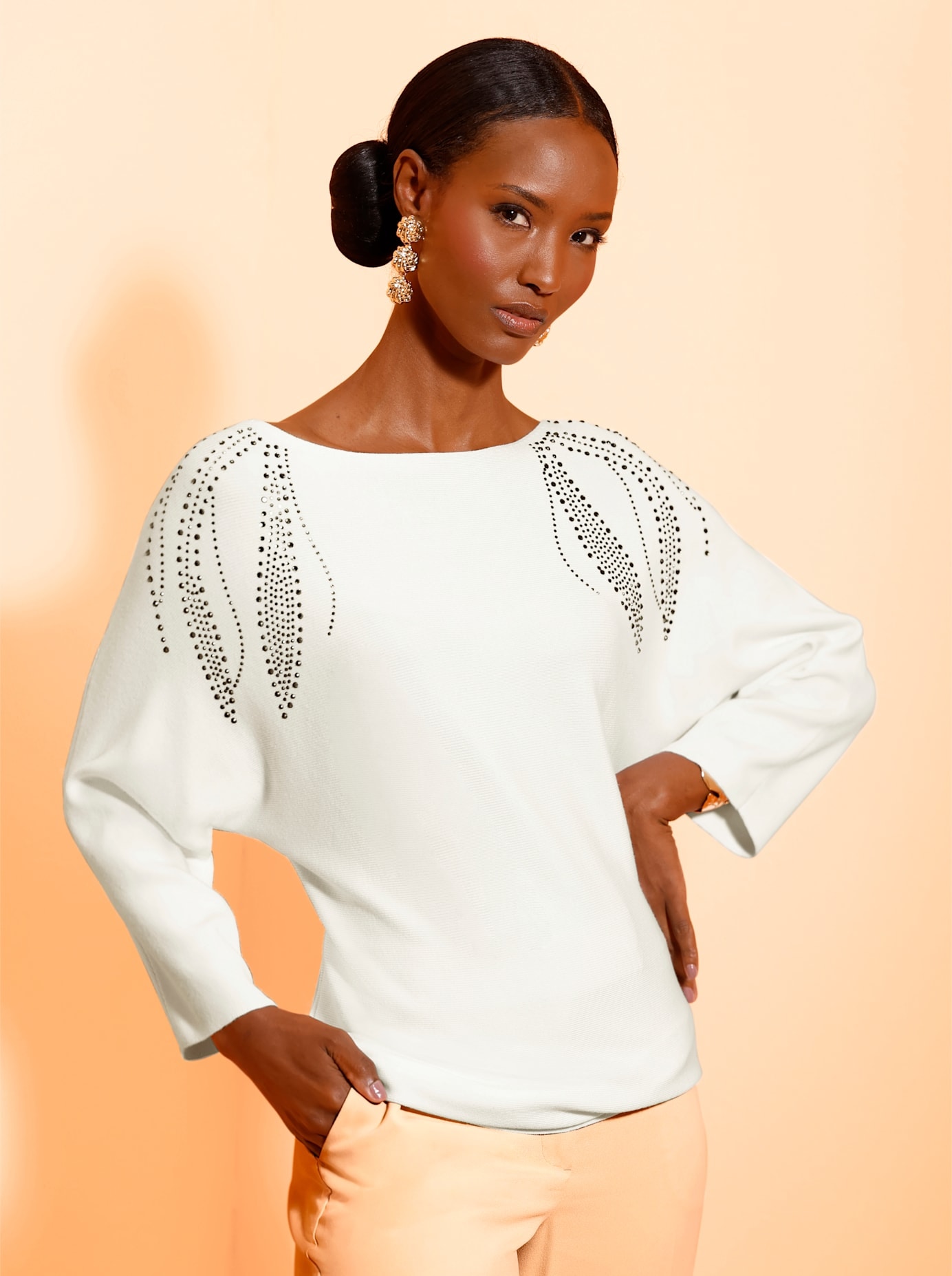 creation L 3/4 Arm-Pullover "Lyocell-Viskose-Pullover" günstig online kaufen