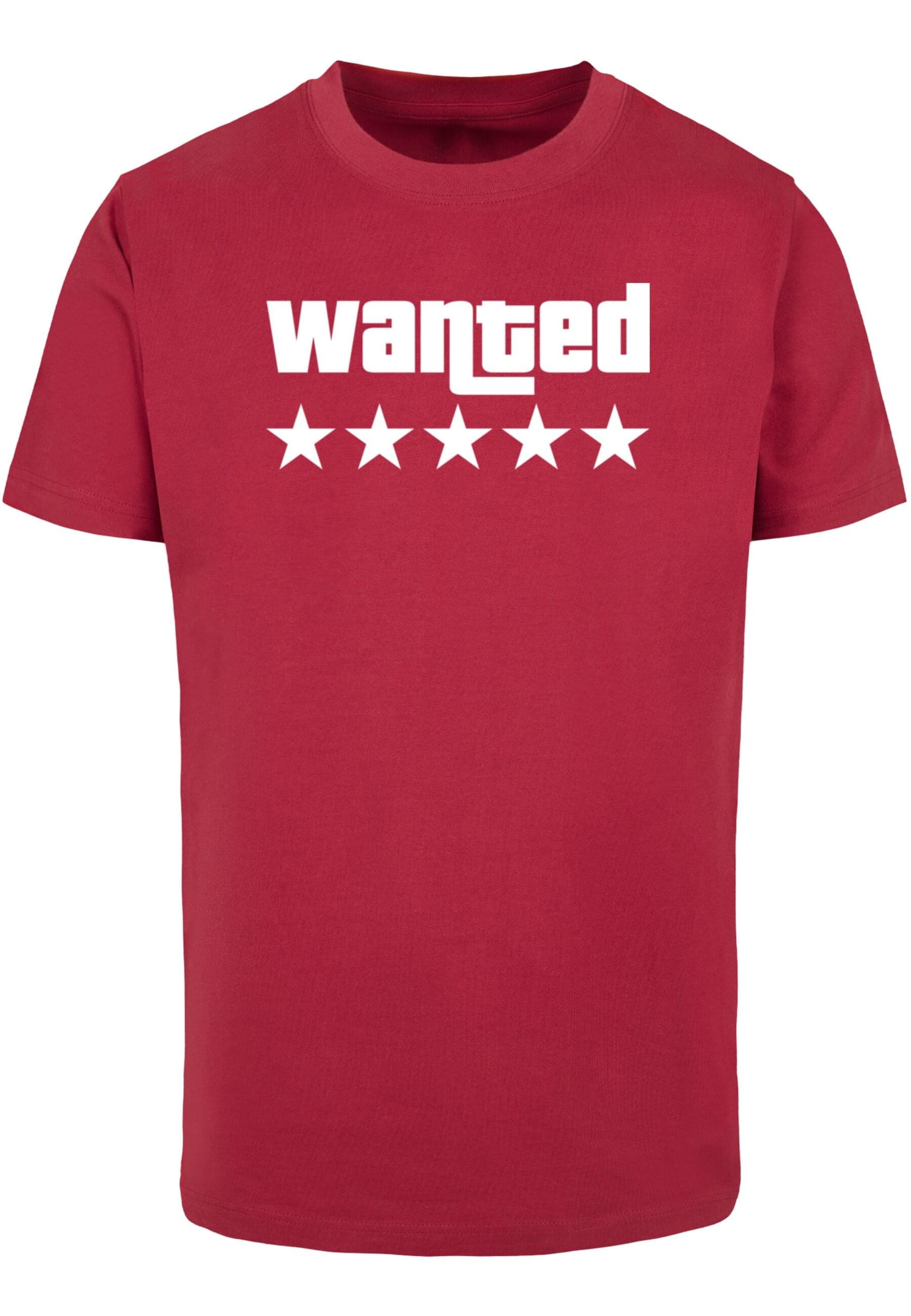 Merchcode T-Shirt "Merchcode Herren Wanted T-Shirt Round Neck" günstig online kaufen